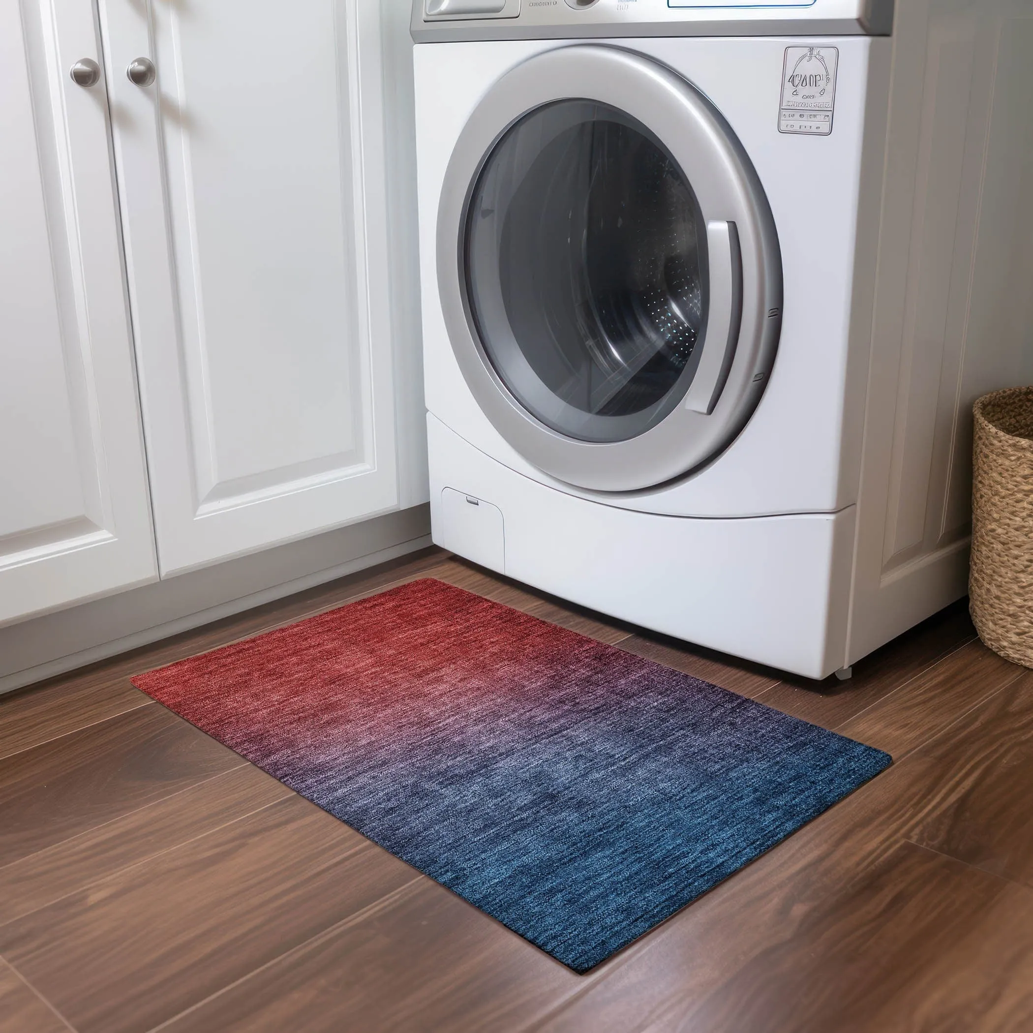 Machine Washable Indoor/ Outdoor Chantille Modern Ombre Rug
