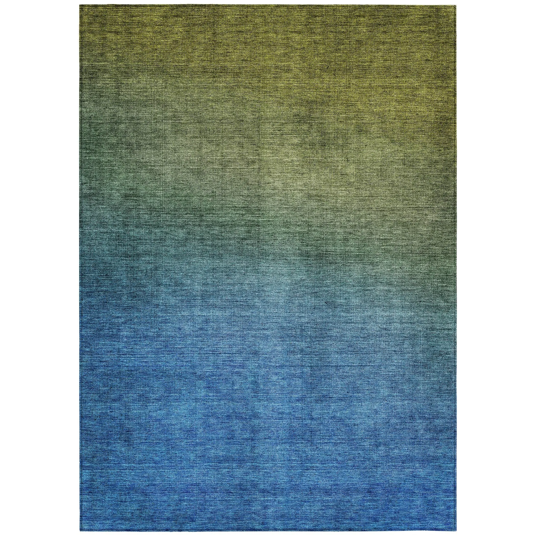 Machine Washable Indoor/ Outdoor Chantille Modern Ombre Rug