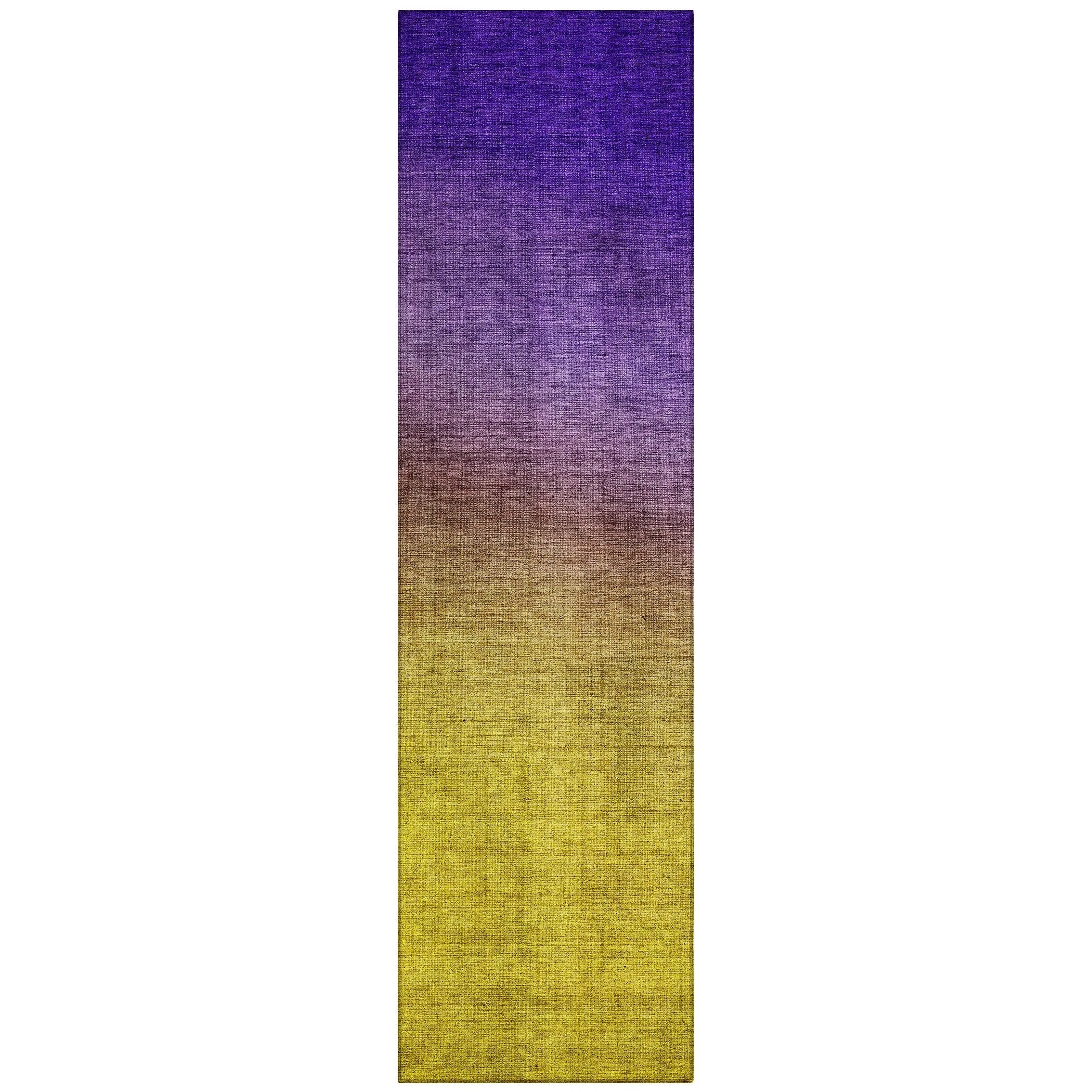 Machine Washable Indoor/ Outdoor Chantille Modern Ombre Rug
