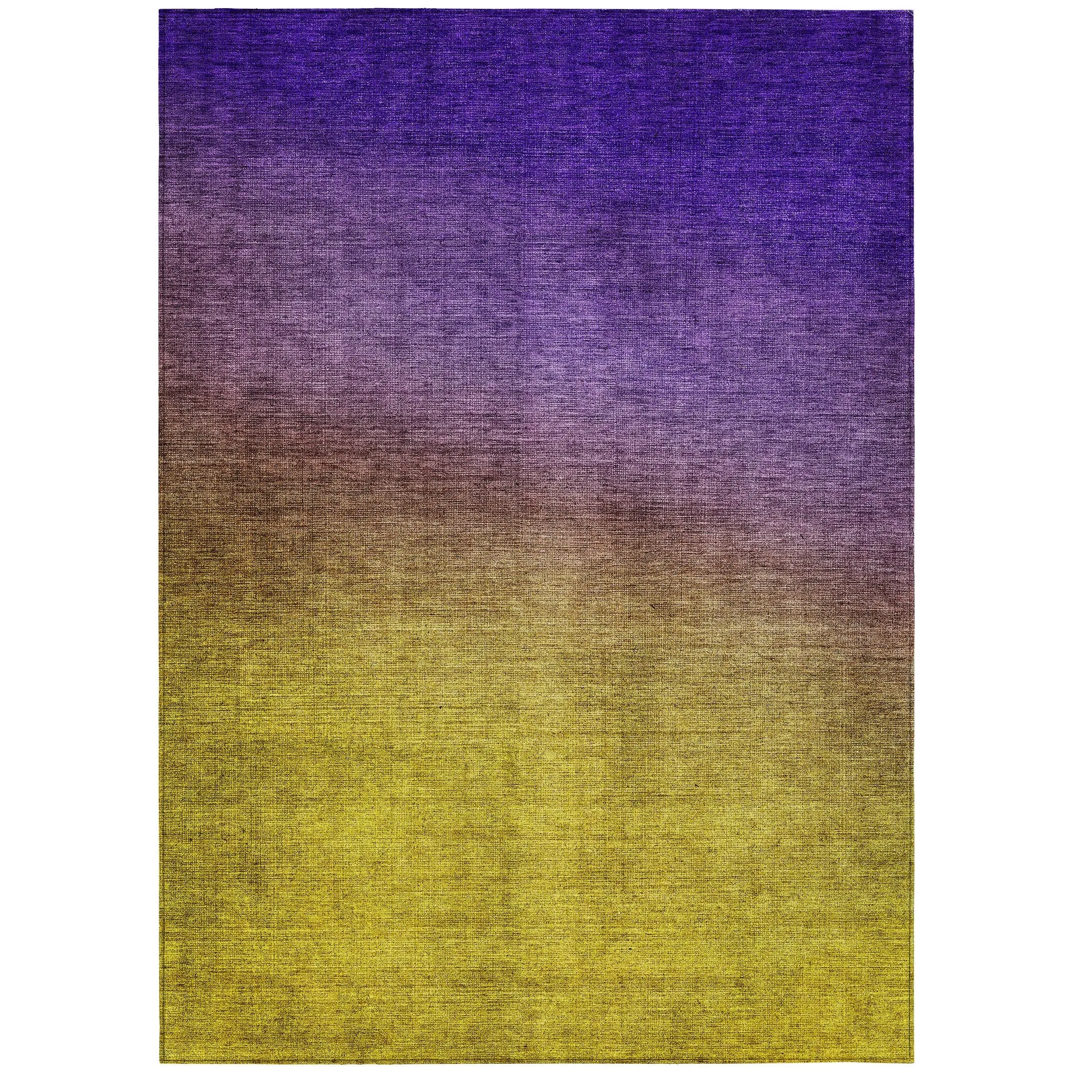 Machine Washable Indoor/ Outdoor Chantille Modern Ombre Rug