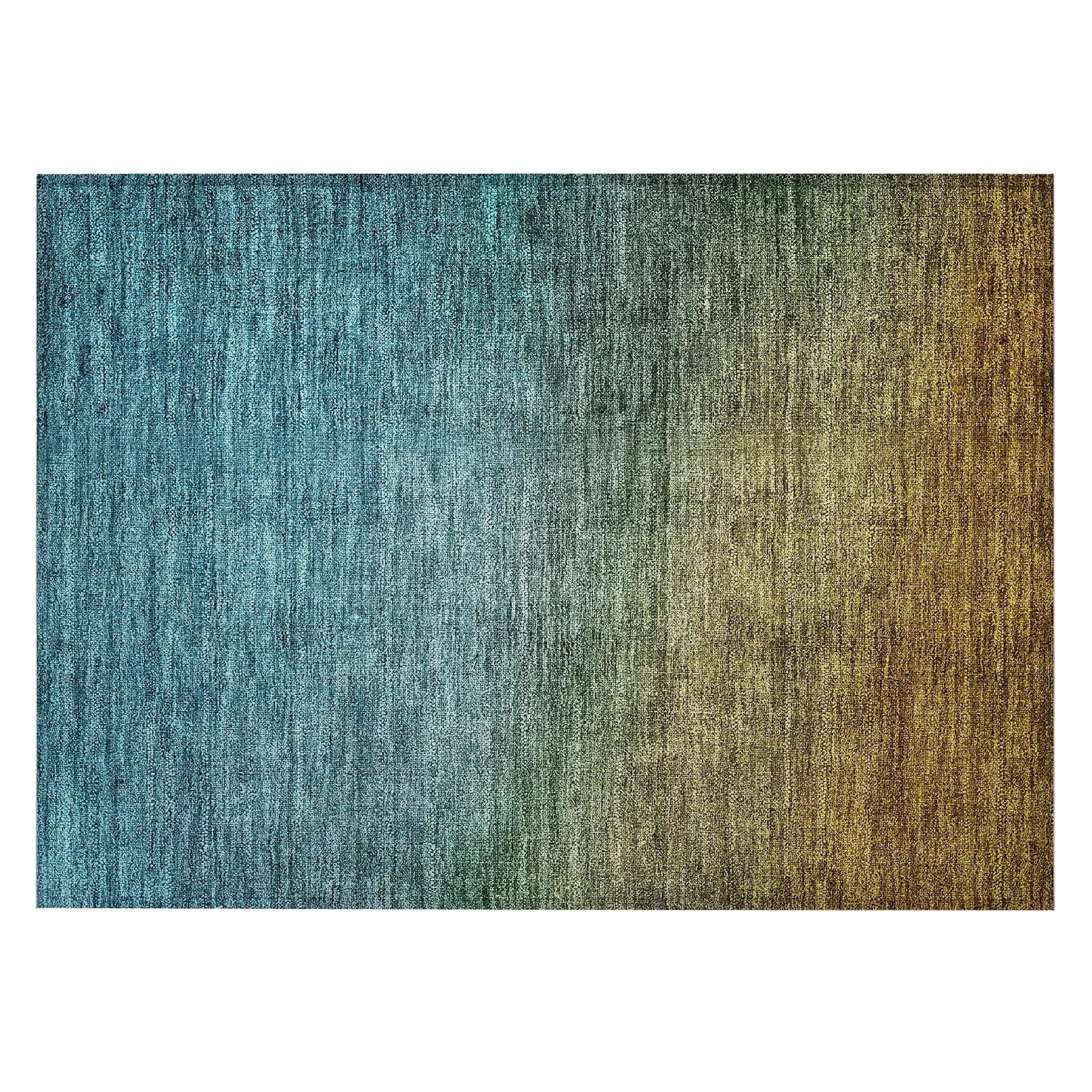 Machine Washable Indoor/ Outdoor Chantille Modern Ombre Rug