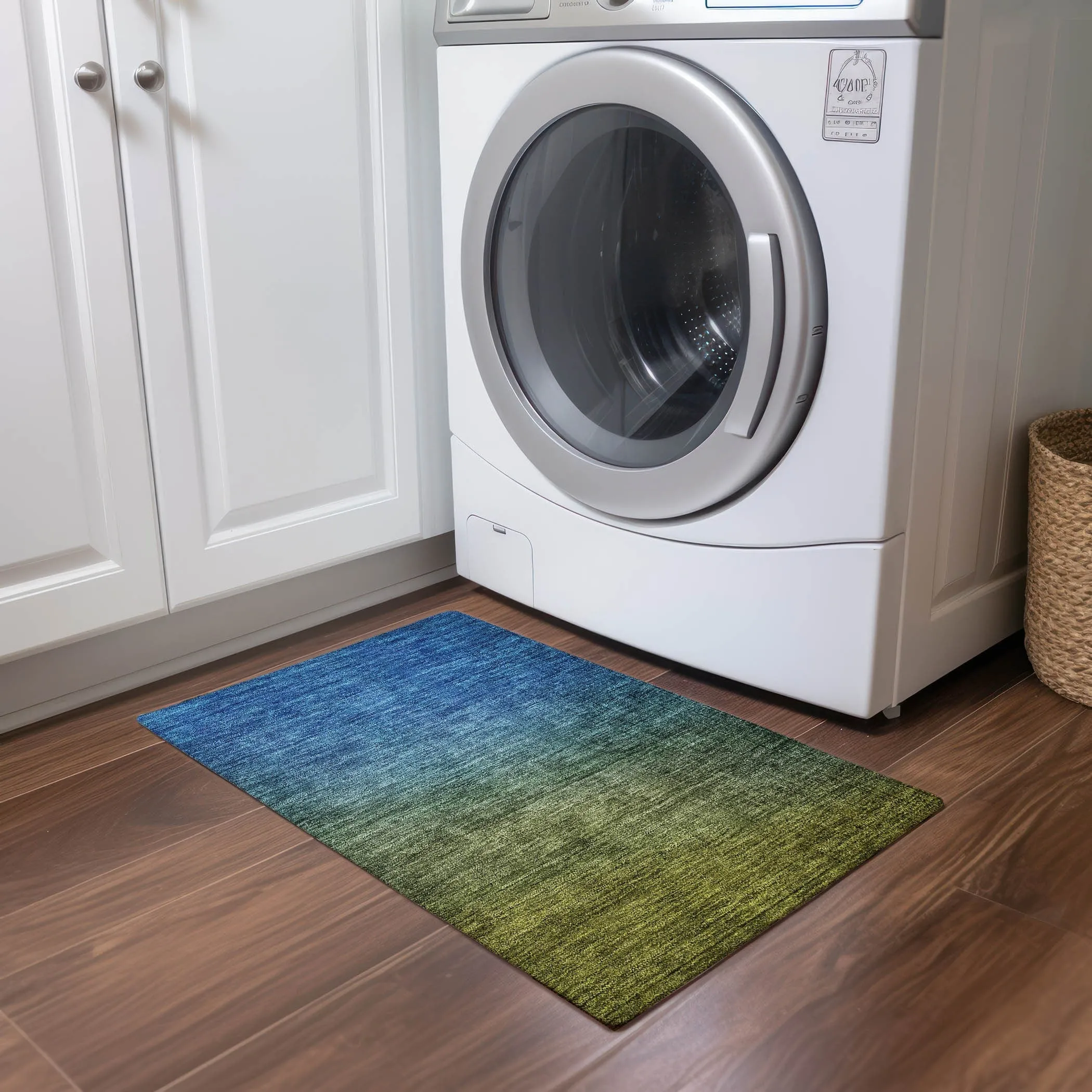 Machine Washable Indoor/ Outdoor Chantille Modern Ombre Rug