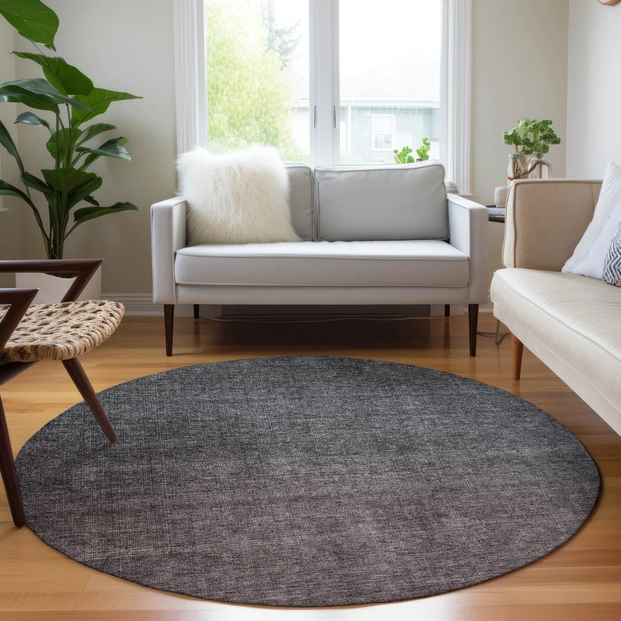 Machine Washable Indoor/ Outdoor Chantille Modern Ombre Rug