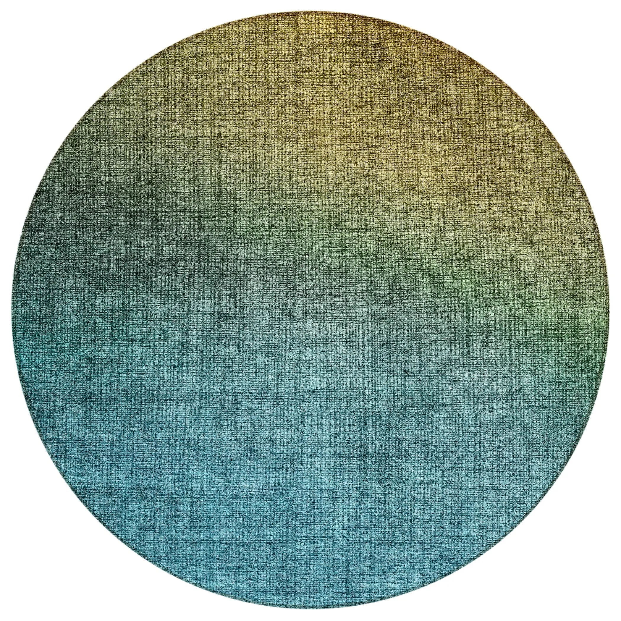 Machine Washable Indoor/ Outdoor Chantille Modern Ombre Rug