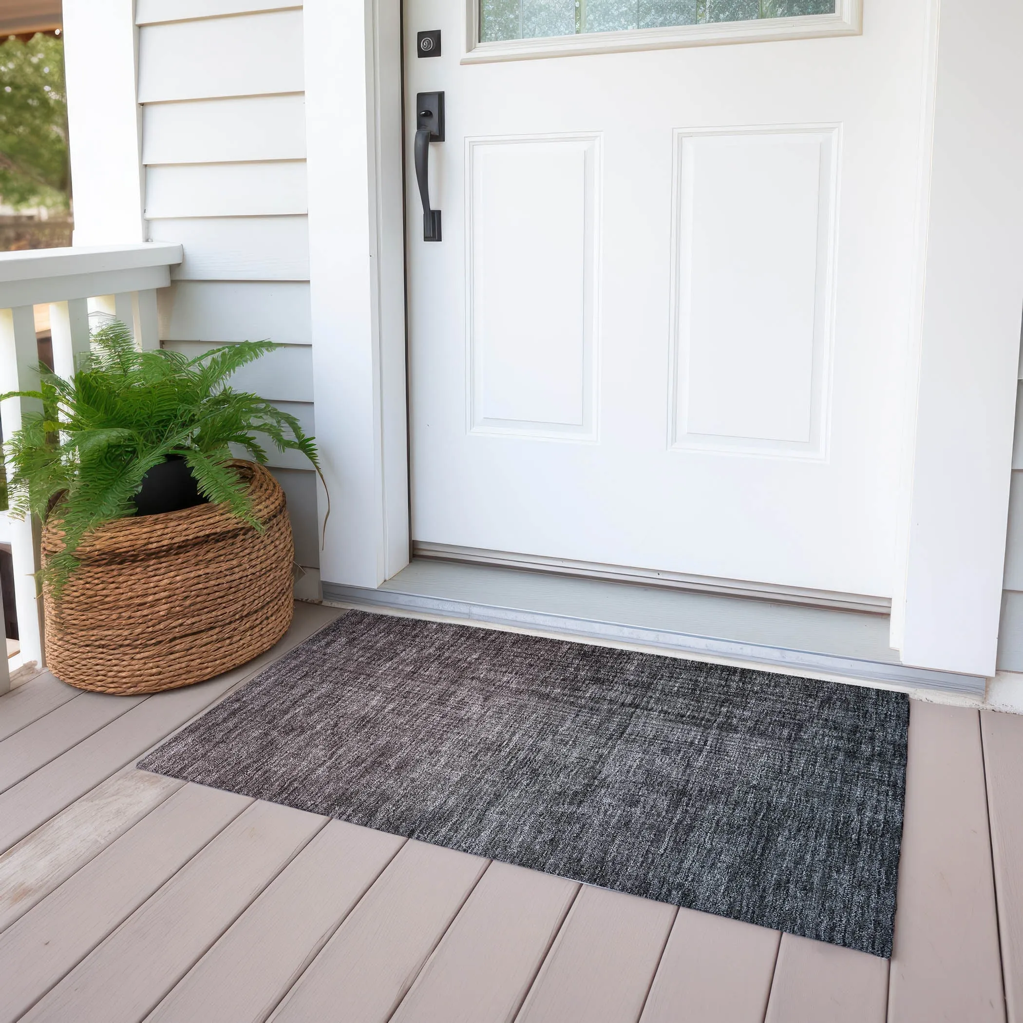 Machine Washable Indoor/ Outdoor Chantille Modern Ombre Rug