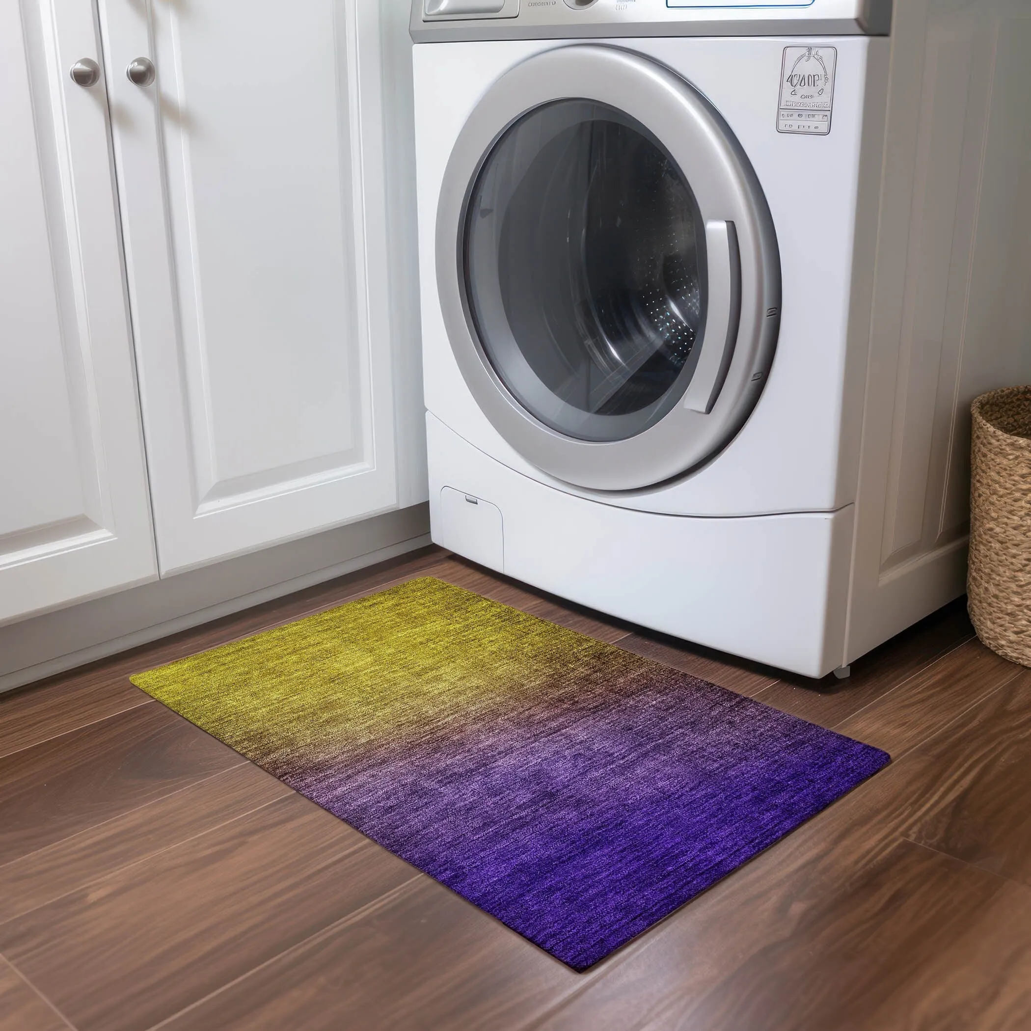 Machine Washable Indoor/ Outdoor Chantille Modern Ombre Rug