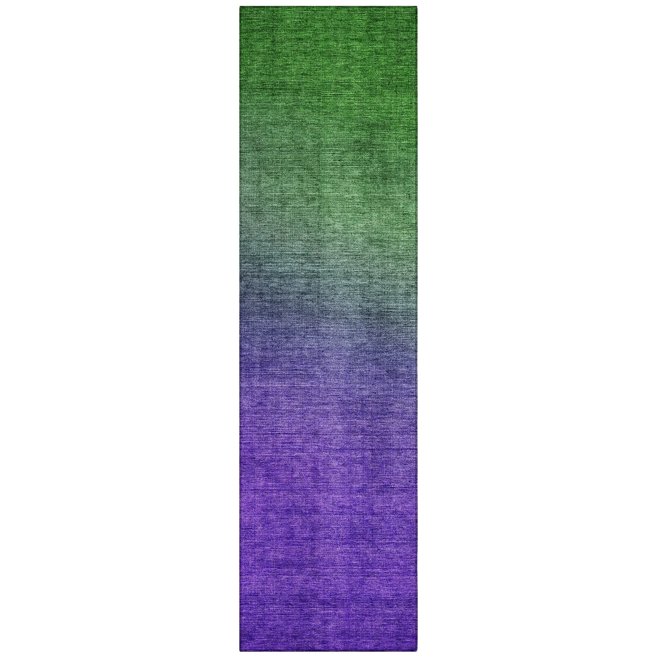 Machine Washable Indoor/ Outdoor Chantille Modern Ombre Rug