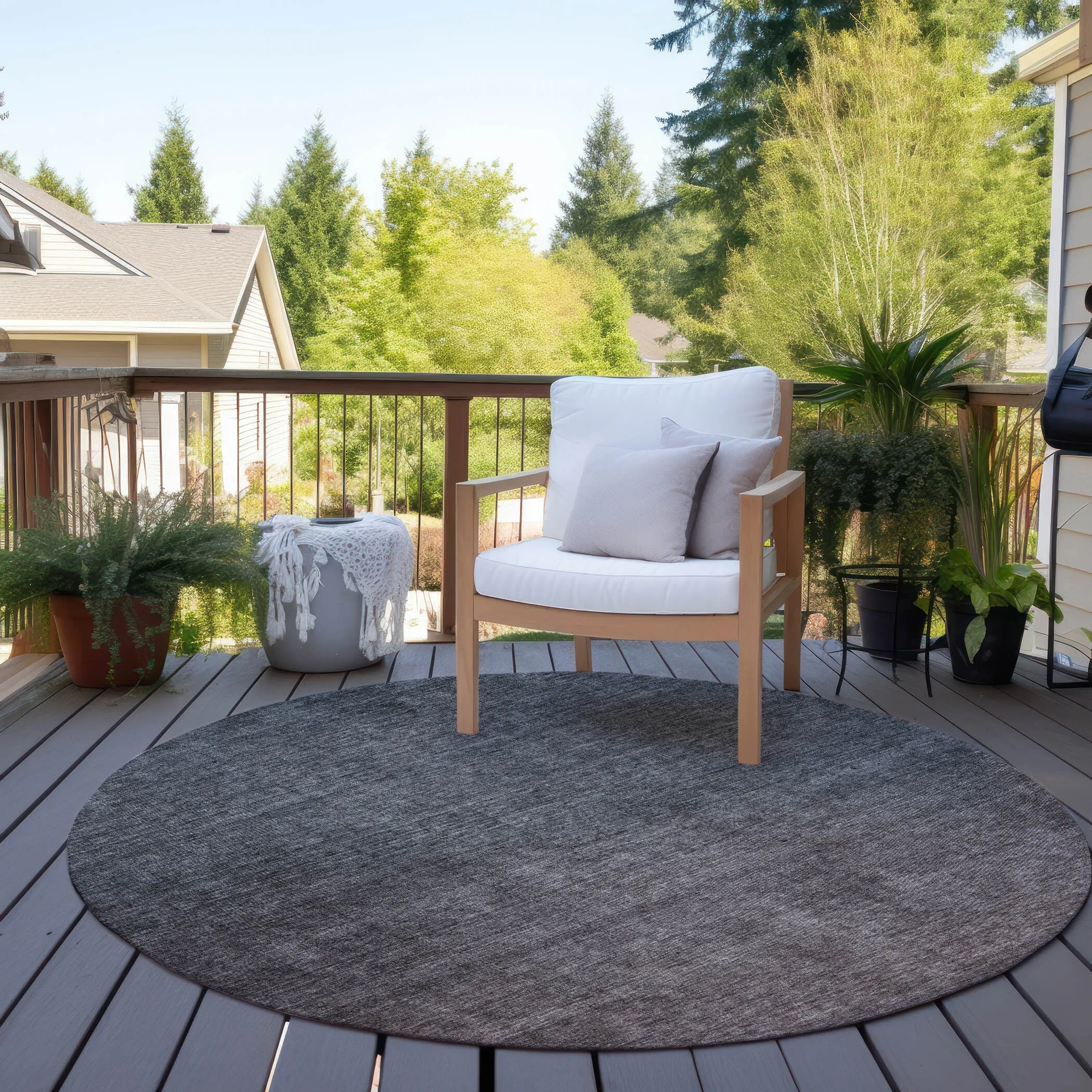 Machine Washable Indoor/ Outdoor Chantille Modern Ombre Rug