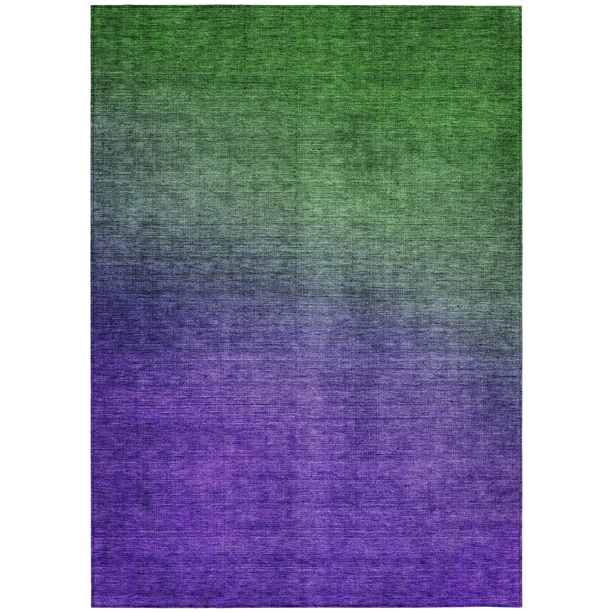 Machine Washable Indoor/ Outdoor Chantille Modern Ombre Rug