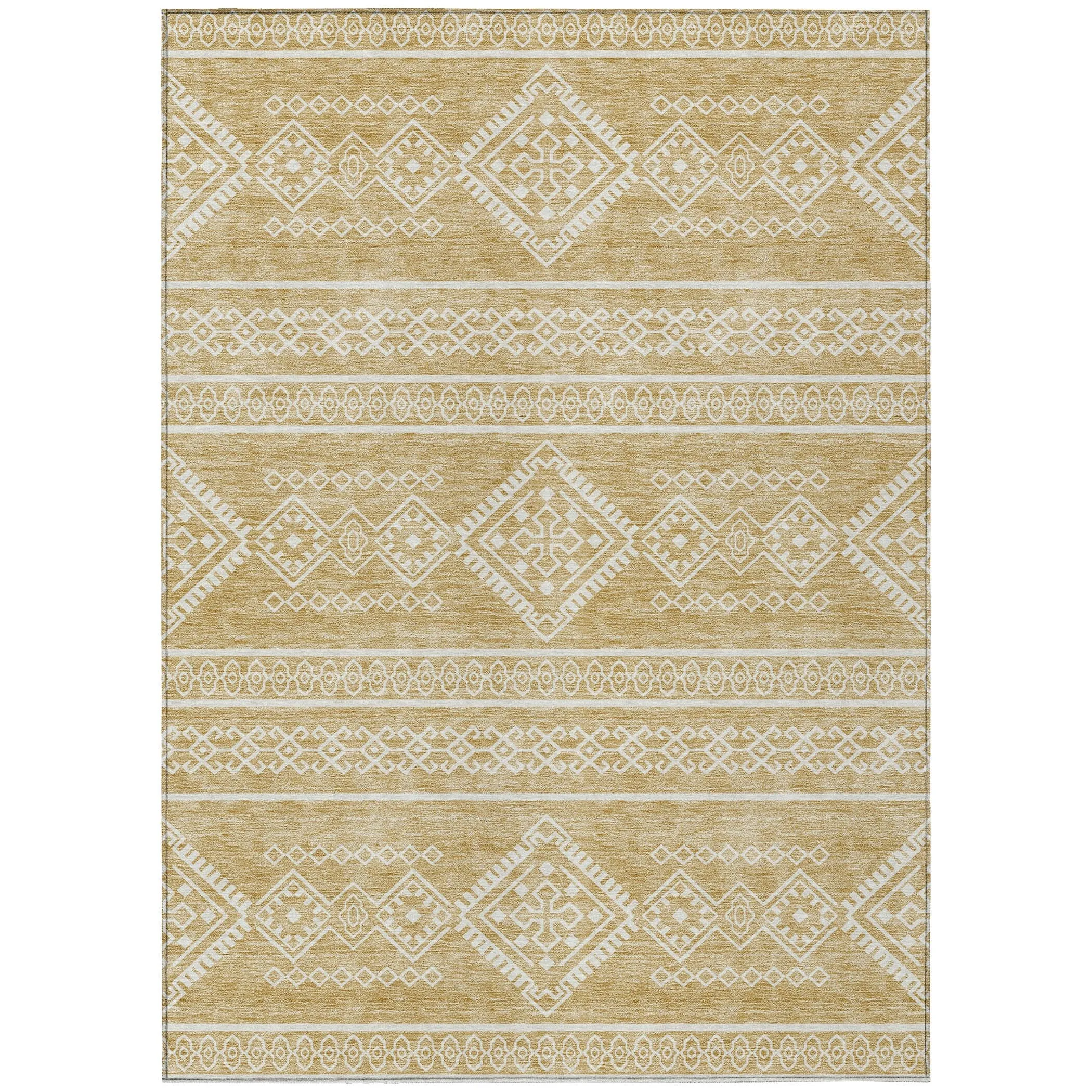 Machine Washable Indoor/ Outdoor Chantille Moroccan Boho Rug