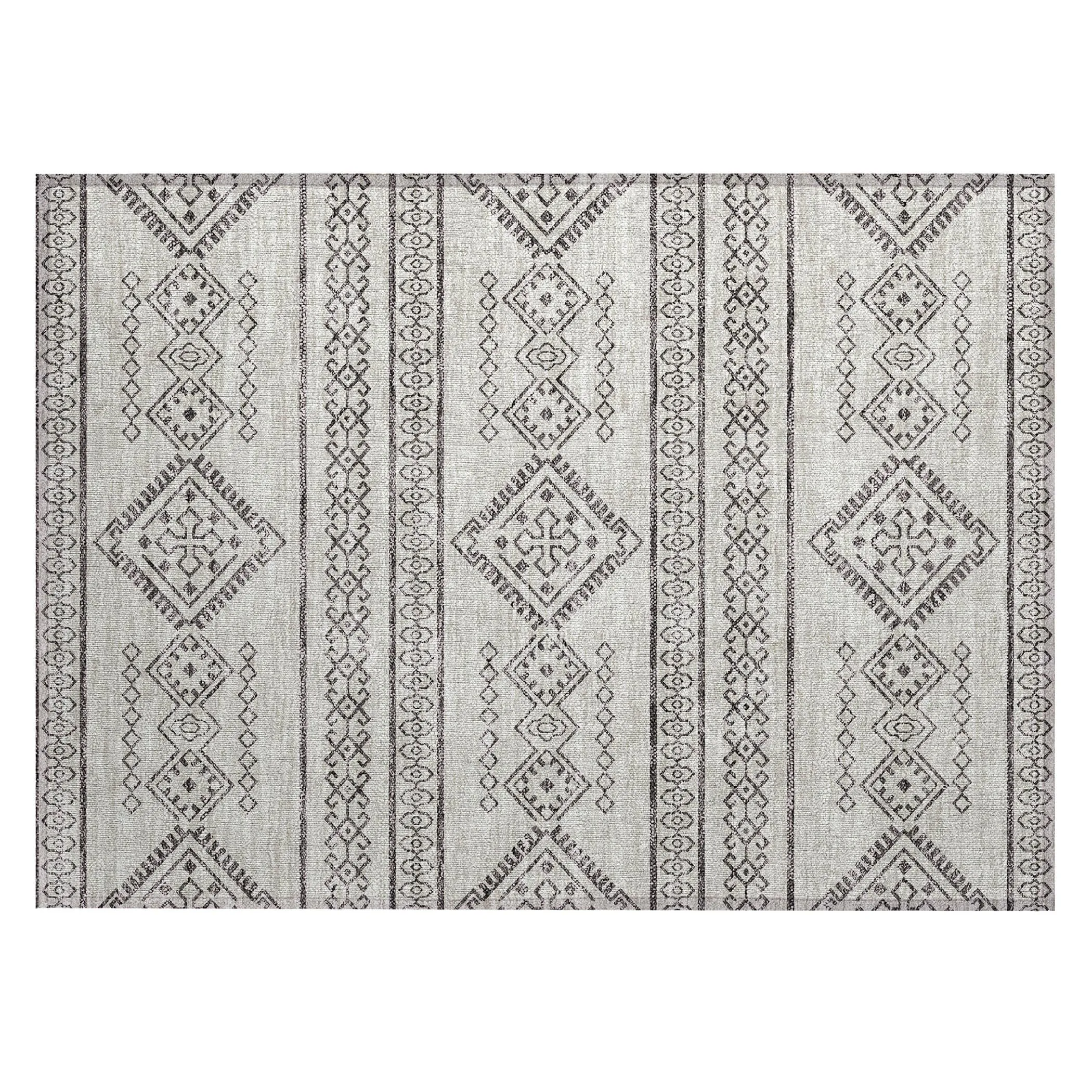 Machine Washable Indoor/ Outdoor Chantille Moroccan Boho Rug