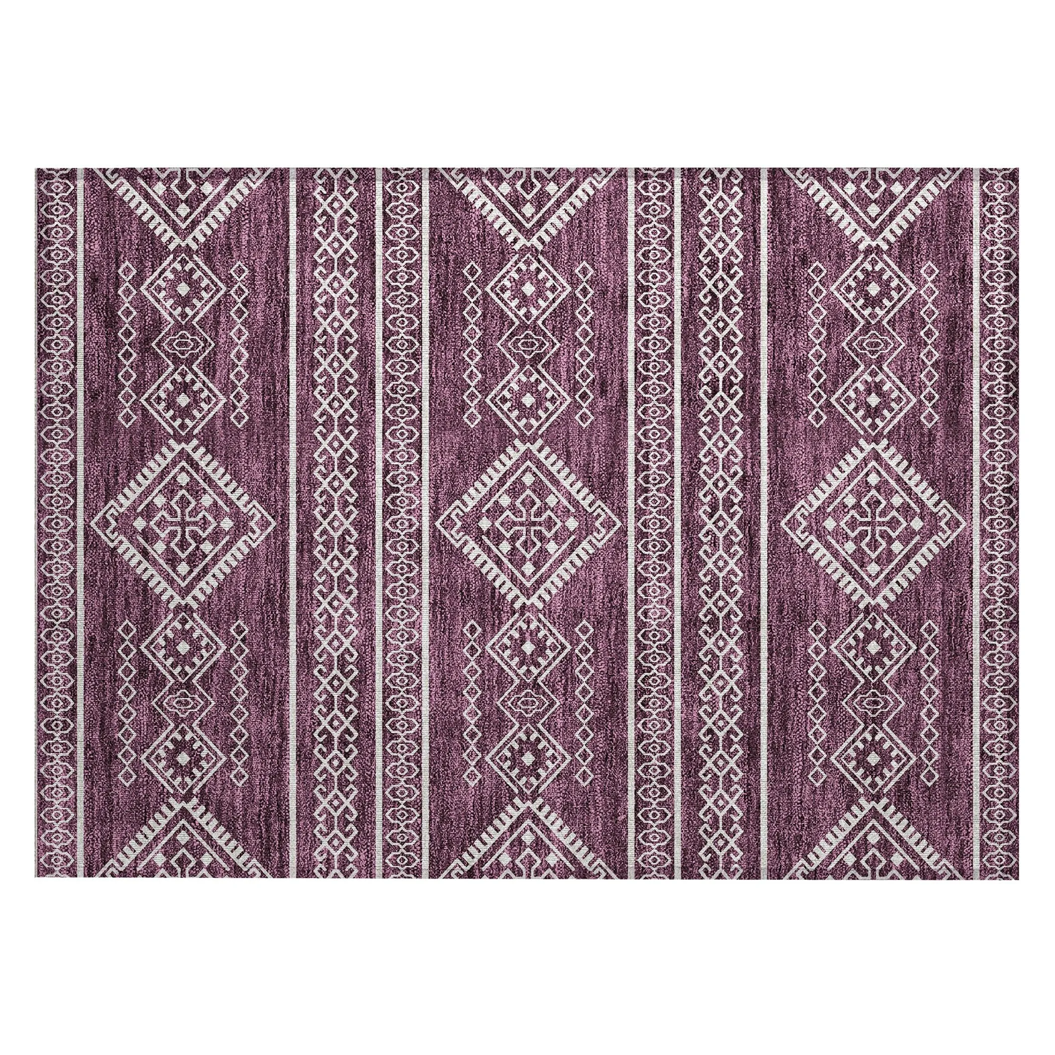 Machine Washable Indoor/ Outdoor Chantille Moroccan Boho Rug