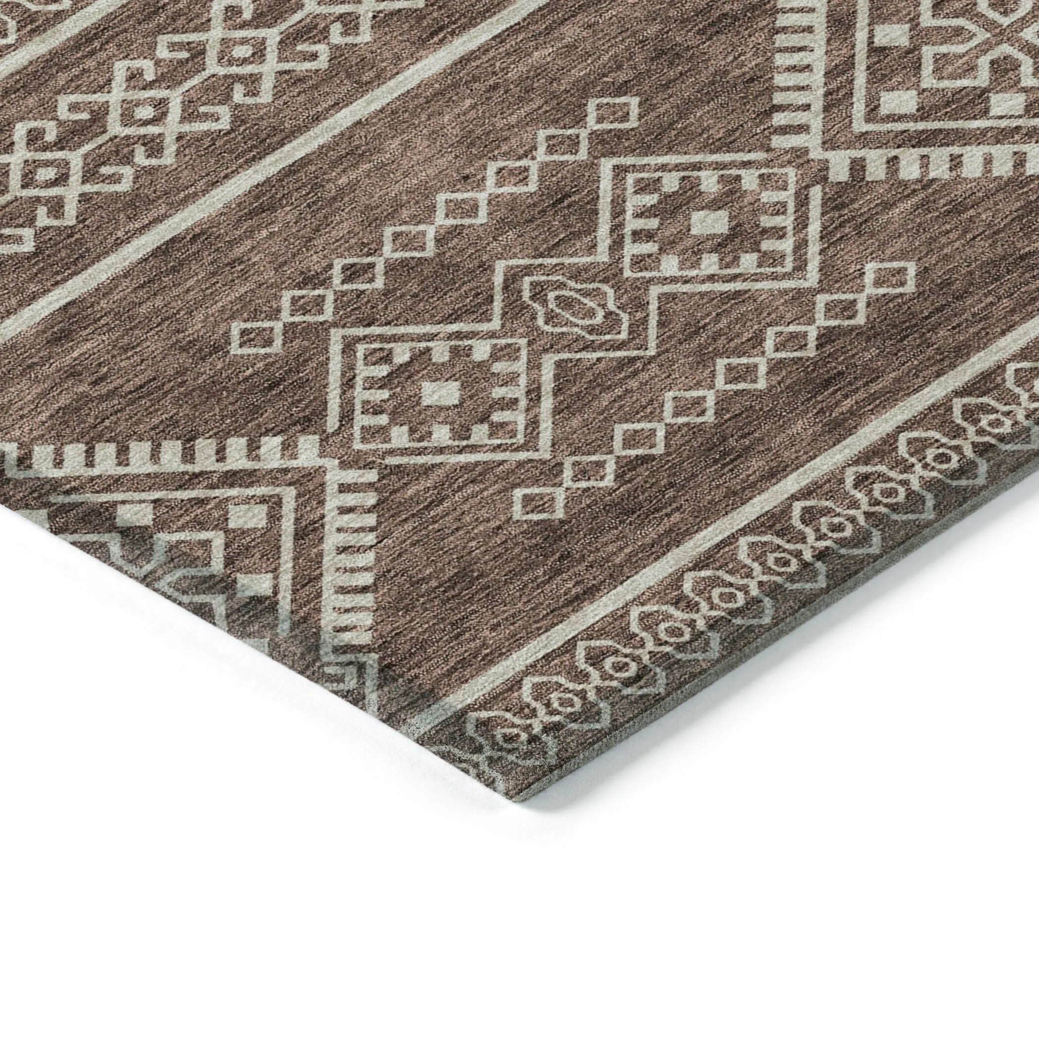Machine Washable Indoor/ Outdoor Chantille Moroccan Boho Rug
