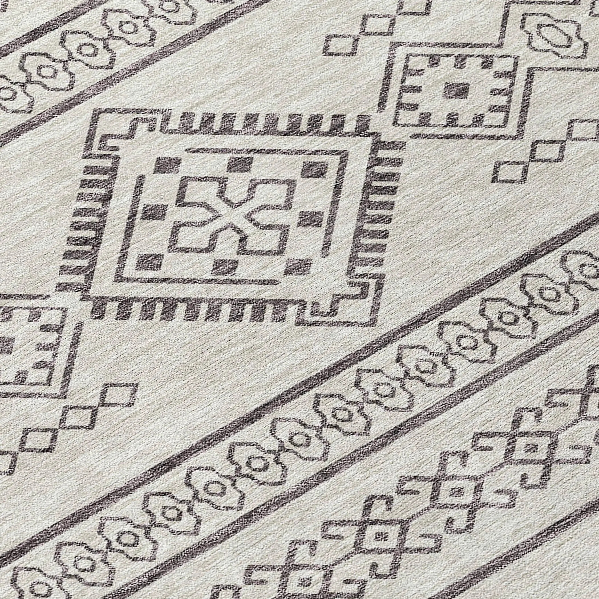 Machine Washable Indoor/ Outdoor Chantille Moroccan Boho Rug
