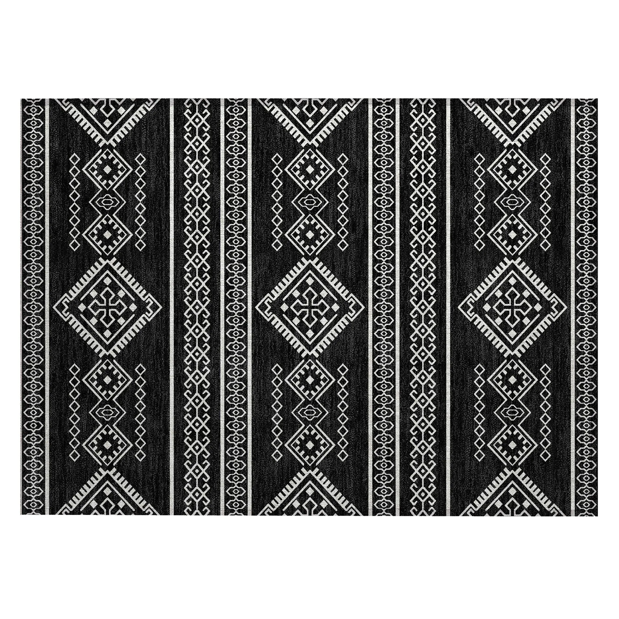 Machine Washable Indoor/ Outdoor Chantille Moroccan Boho Rug