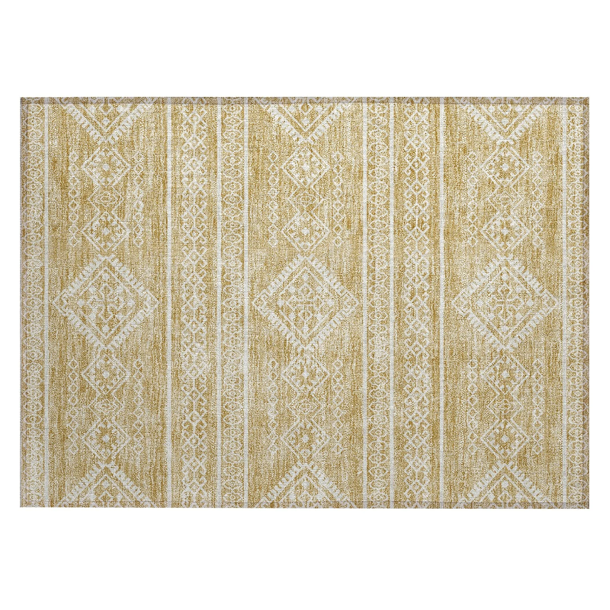 Machine Washable Indoor/ Outdoor Chantille Moroccan Boho Rug