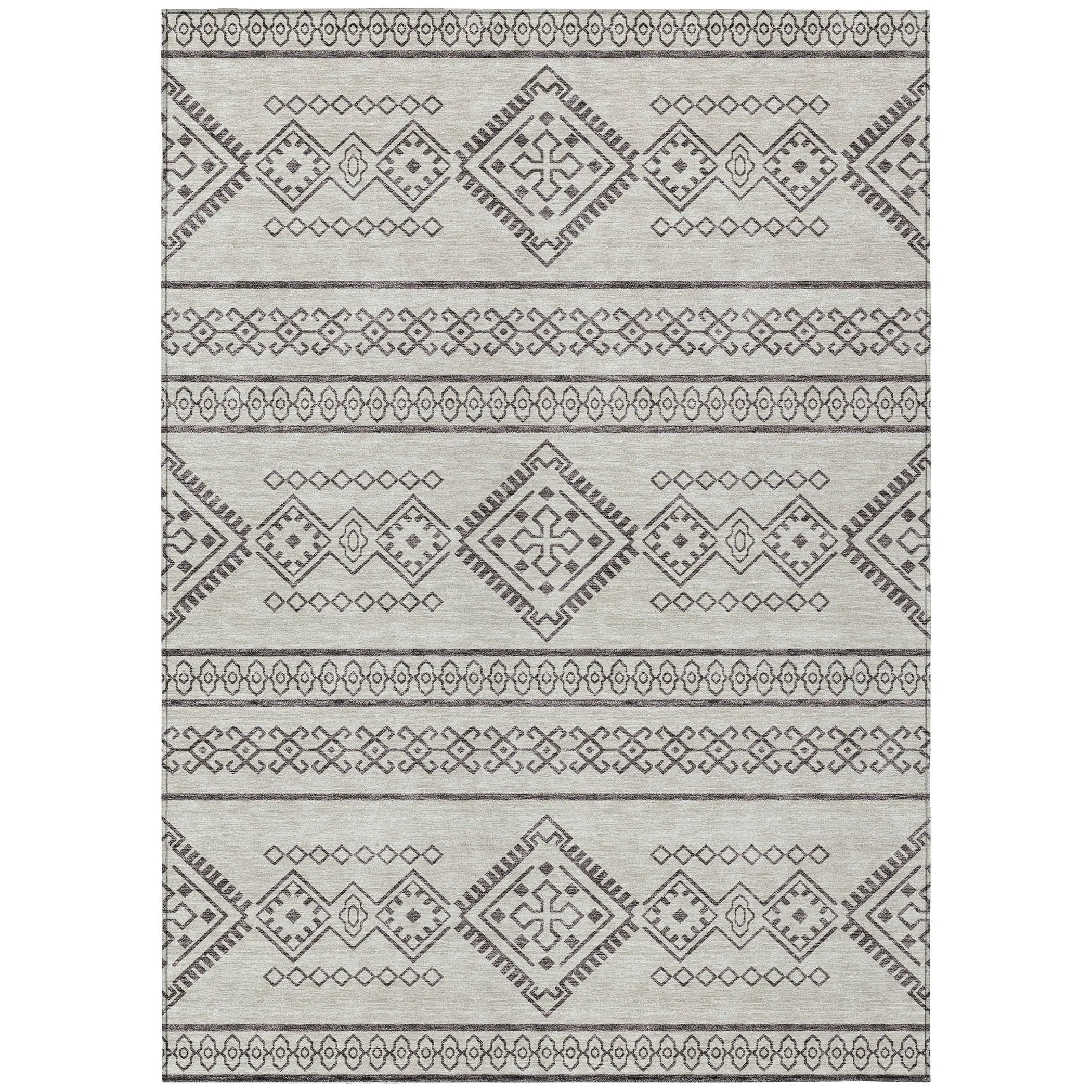 Machine Washable Indoor/ Outdoor Chantille Moroccan Boho Rug