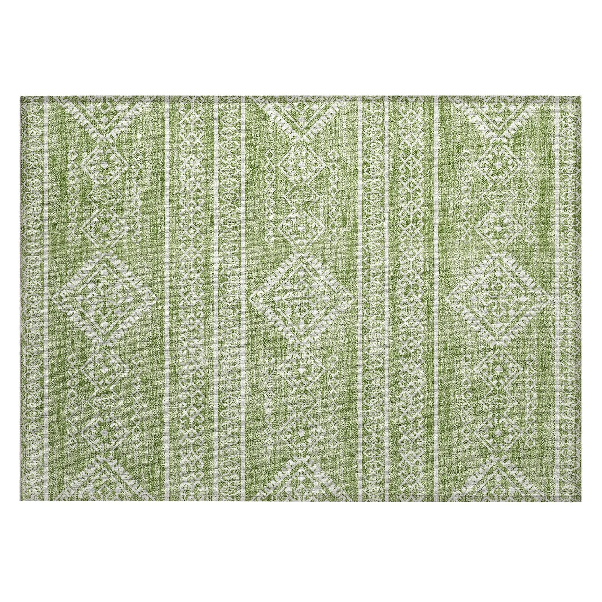Machine Washable Indoor/ Outdoor Chantille Moroccan Boho Rug