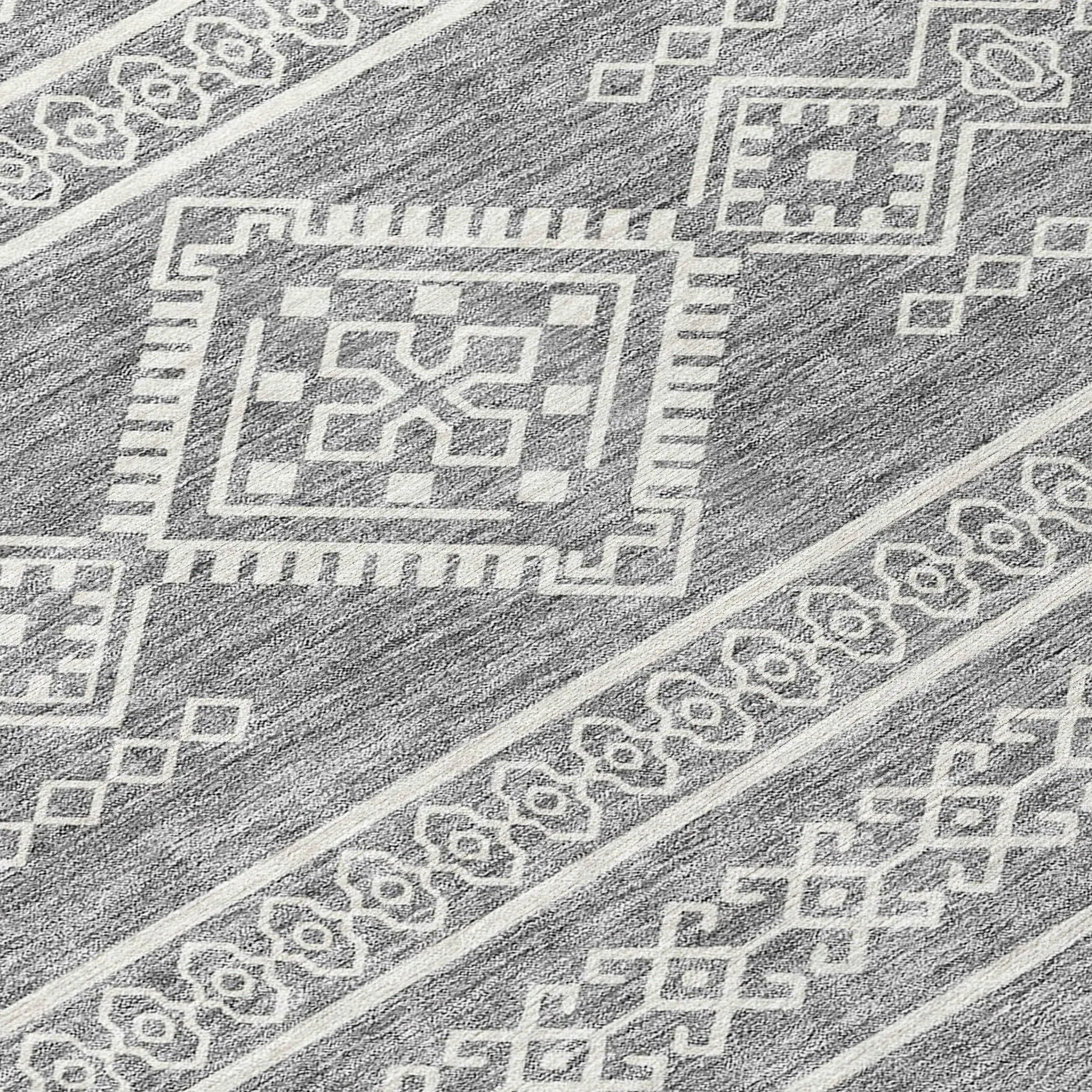 Machine Washable Indoor/ Outdoor Chantille Moroccan Boho Rug