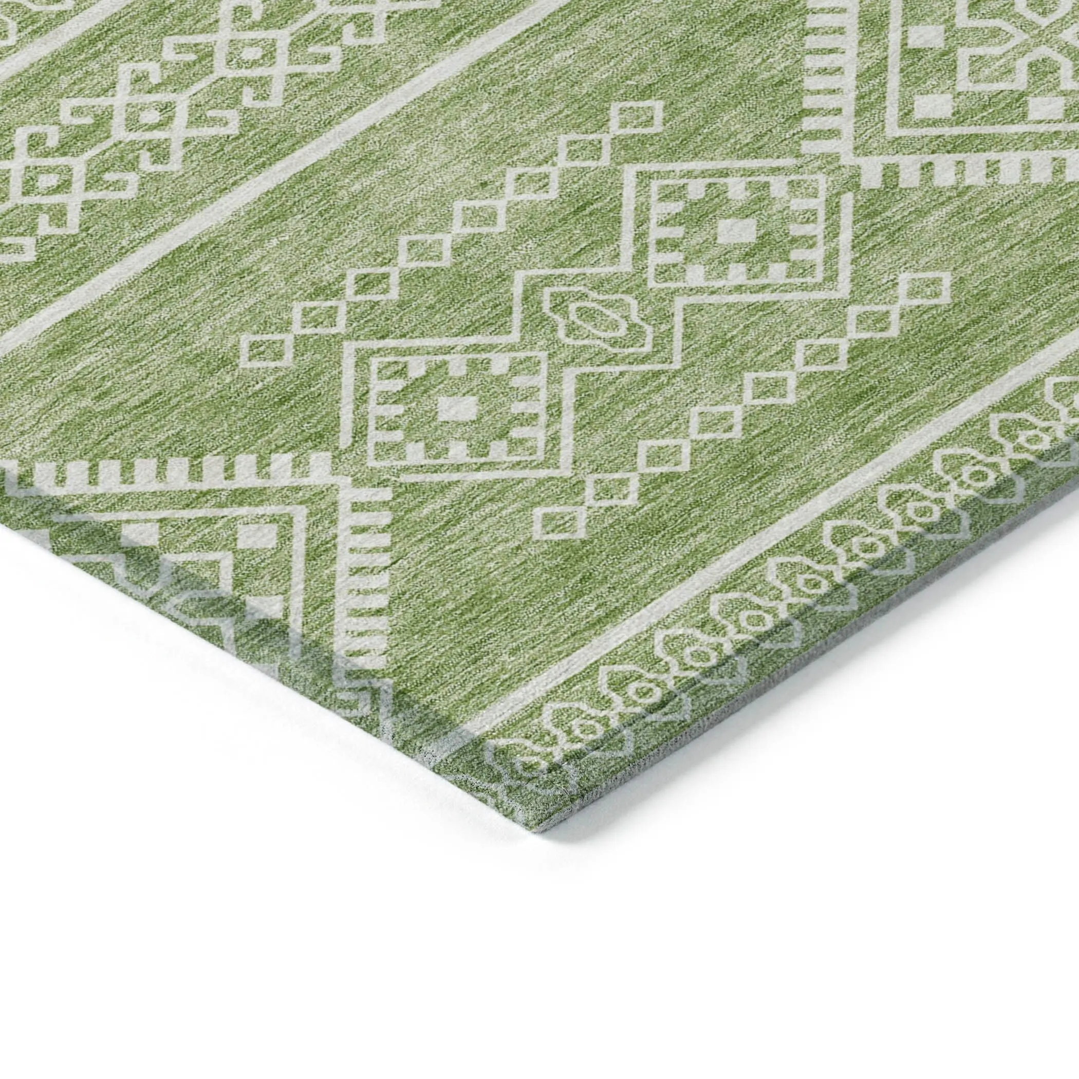 Machine Washable Indoor/ Outdoor Chantille Moroccan Boho Rug