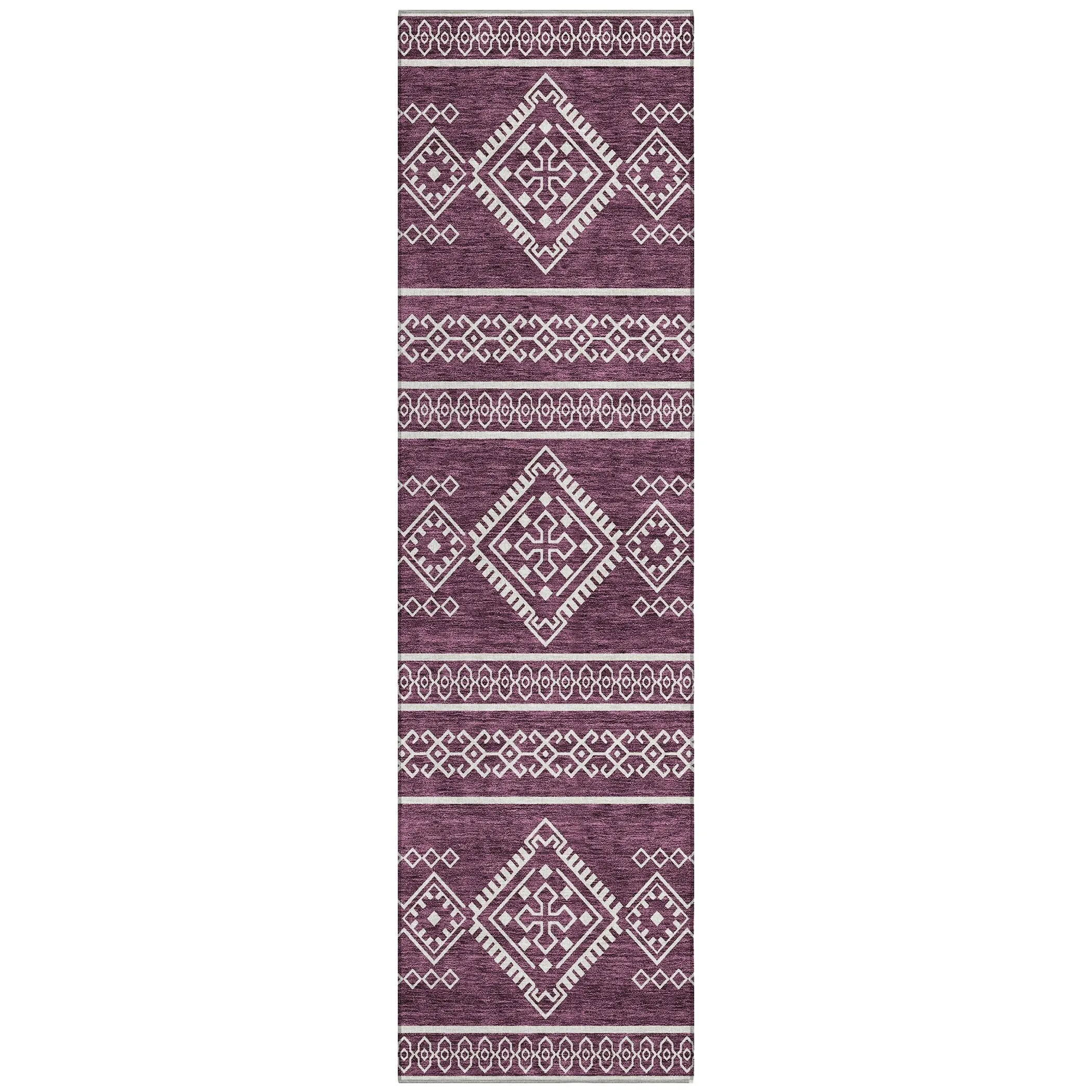 Machine Washable Indoor/ Outdoor Chantille Moroccan Boho Rug