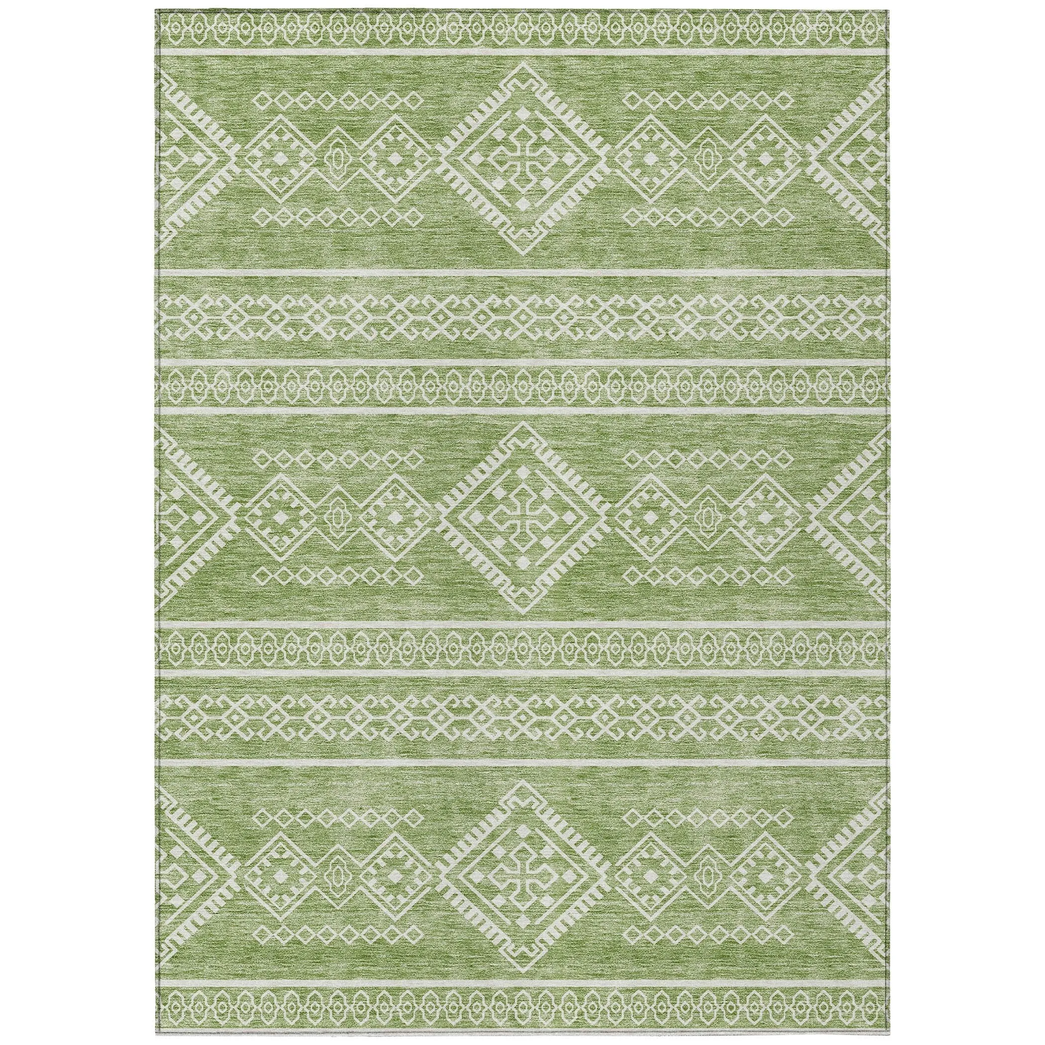 Machine Washable Indoor/ Outdoor Chantille Moroccan Boho Rug
