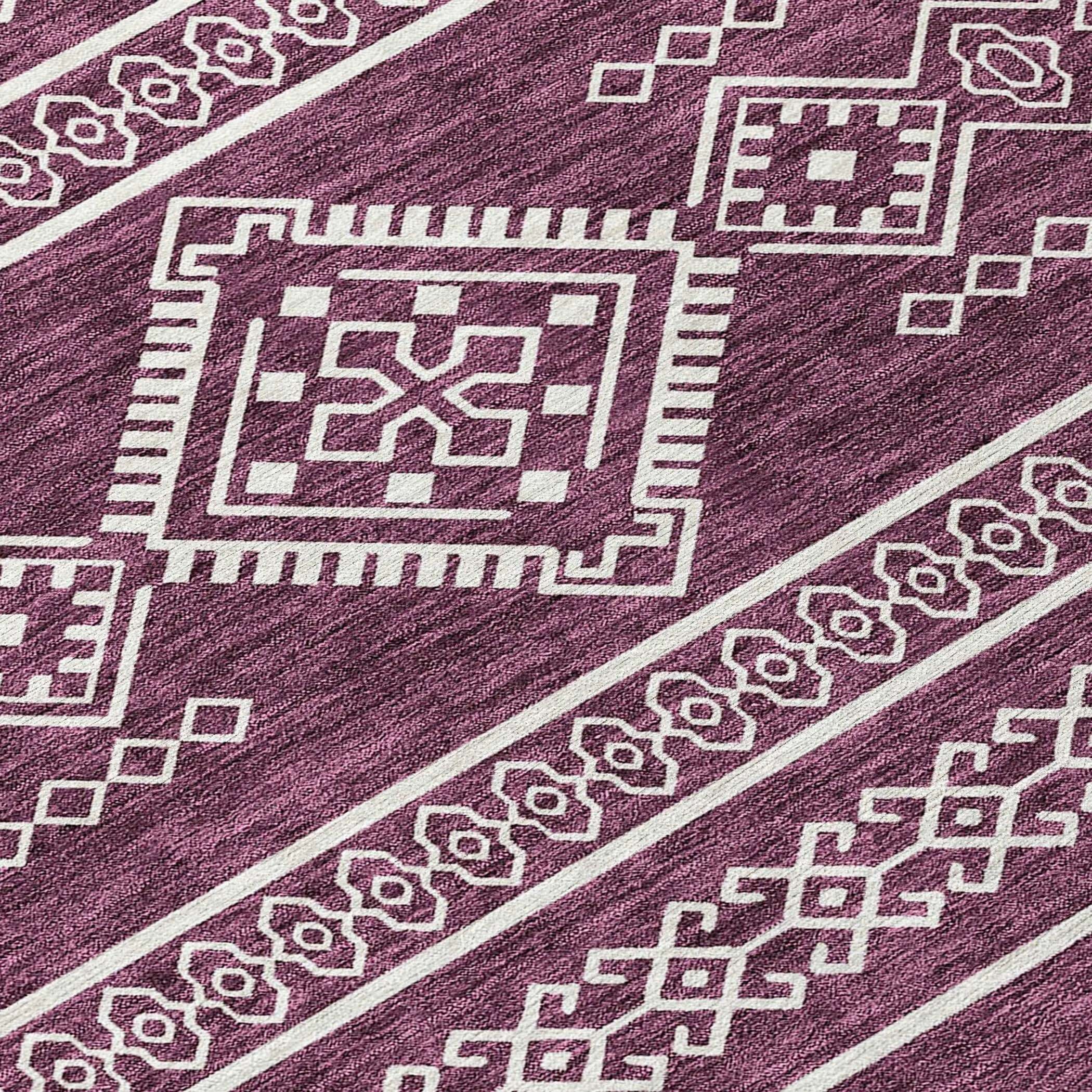 Machine Washable Indoor/ Outdoor Chantille Moroccan Boho Rug