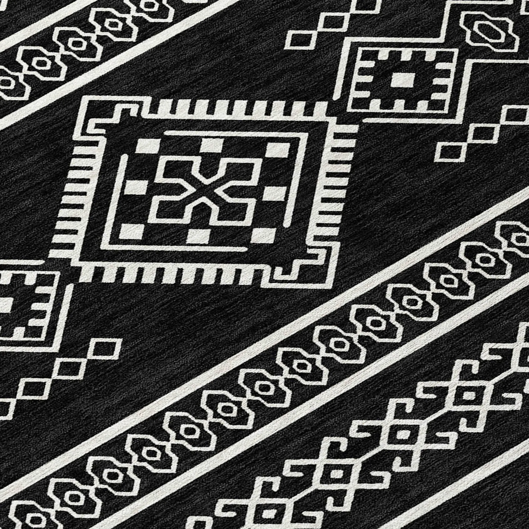 Machine Washable Indoor/ Outdoor Chantille Moroccan Boho Rug