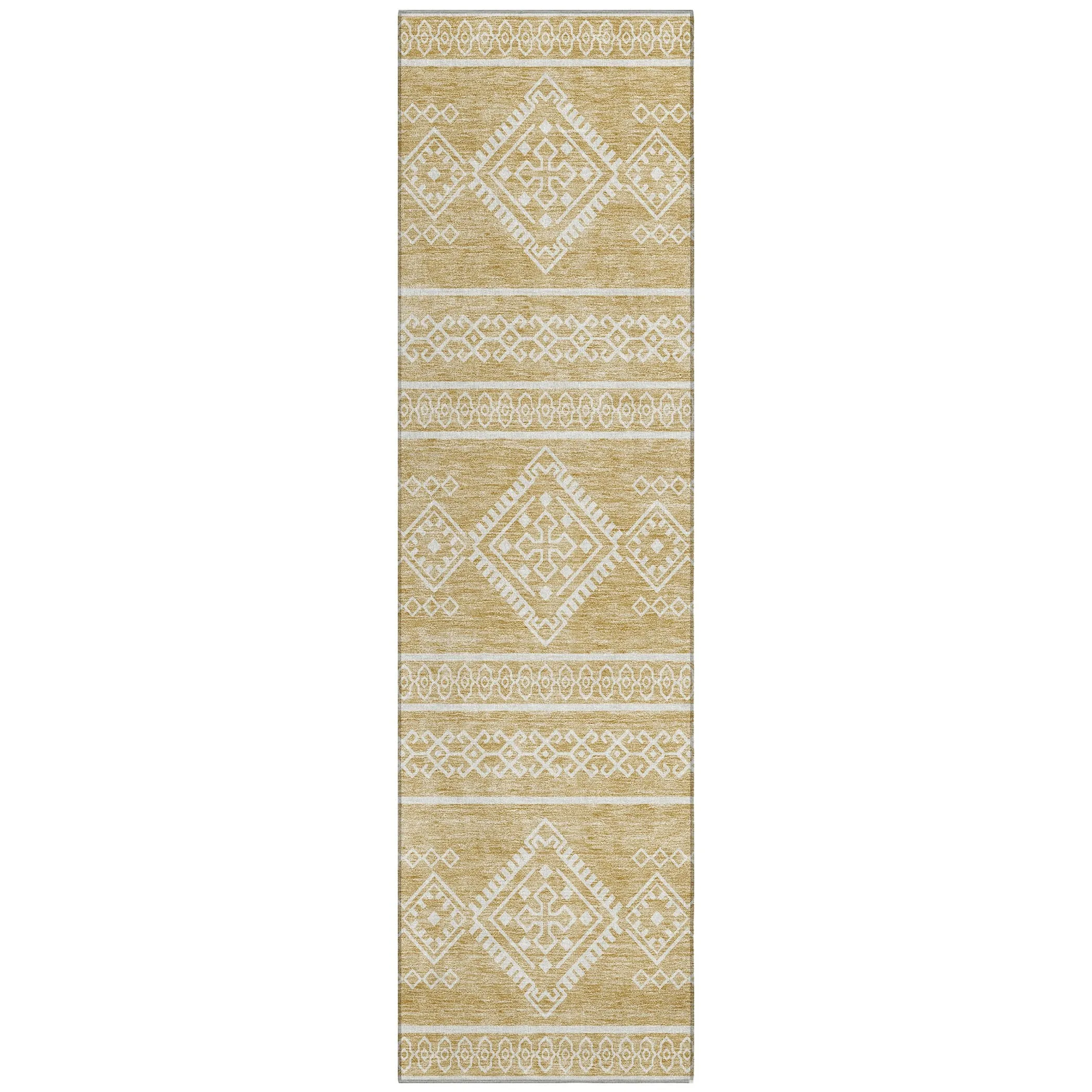 Machine Washable Indoor/ Outdoor Chantille Moroccan Boho Rug
