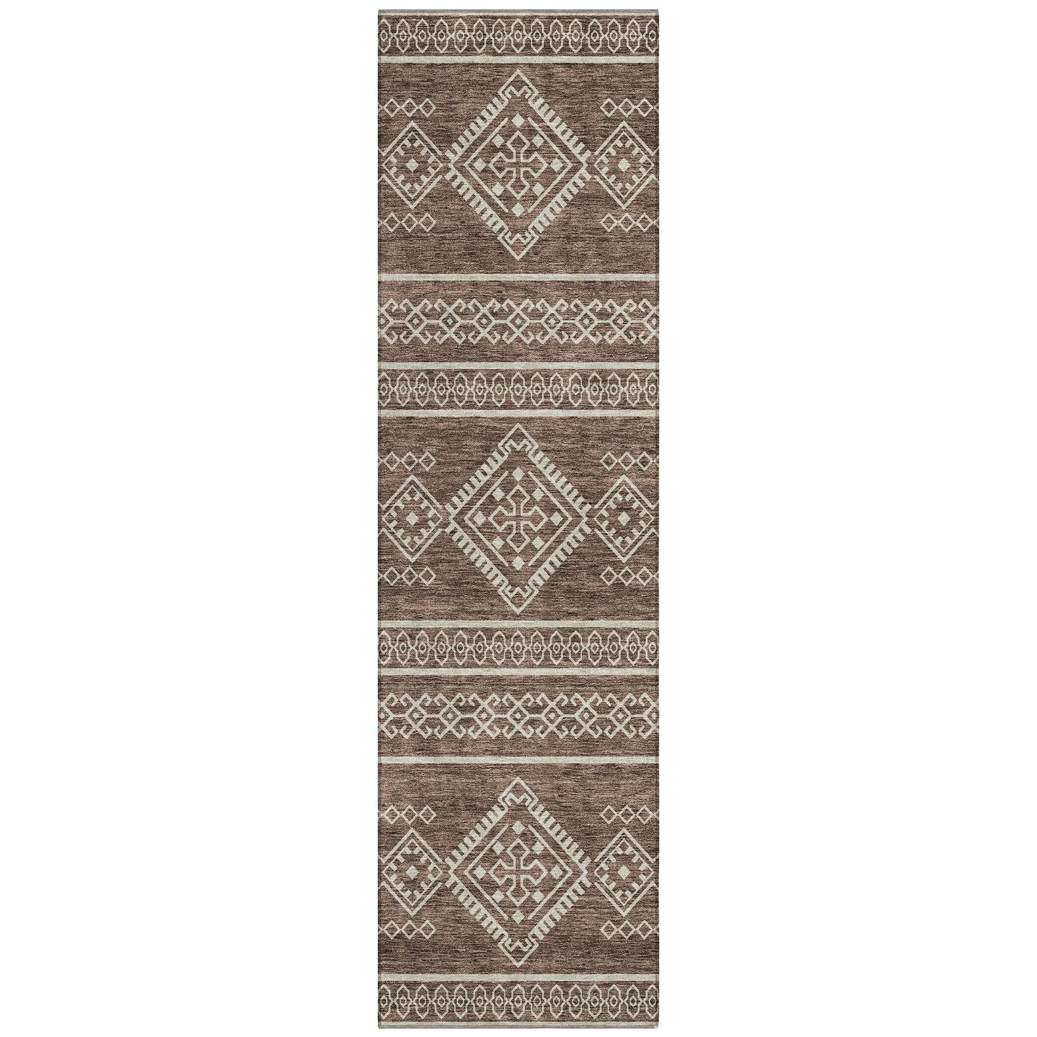 Machine Washable Indoor/ Outdoor Chantille Moroccan Boho Rug