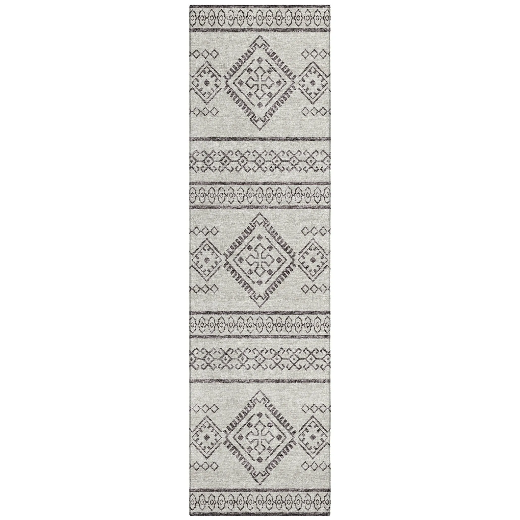 Machine Washable Indoor/ Outdoor Chantille Moroccan Boho Rug