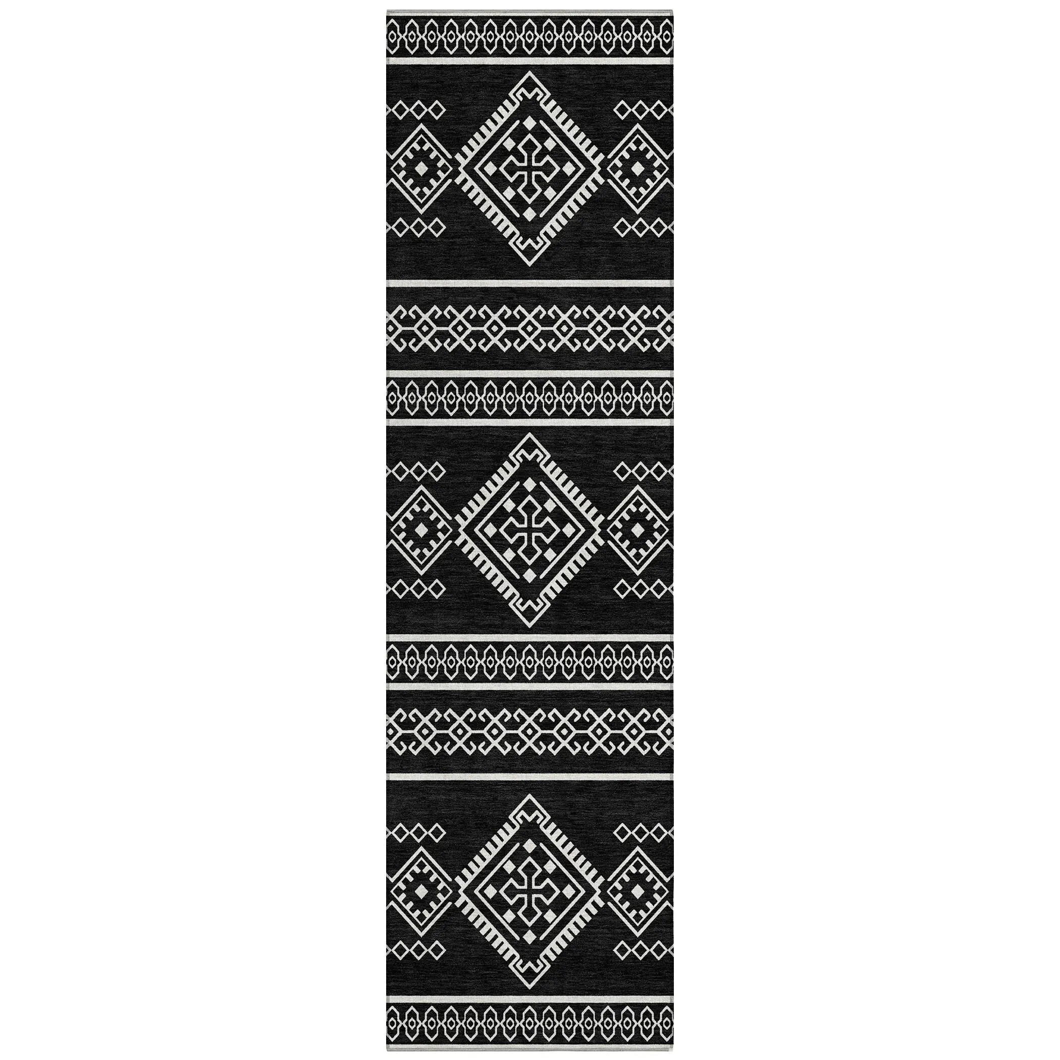 Machine Washable Indoor/ Outdoor Chantille Moroccan Boho Rug