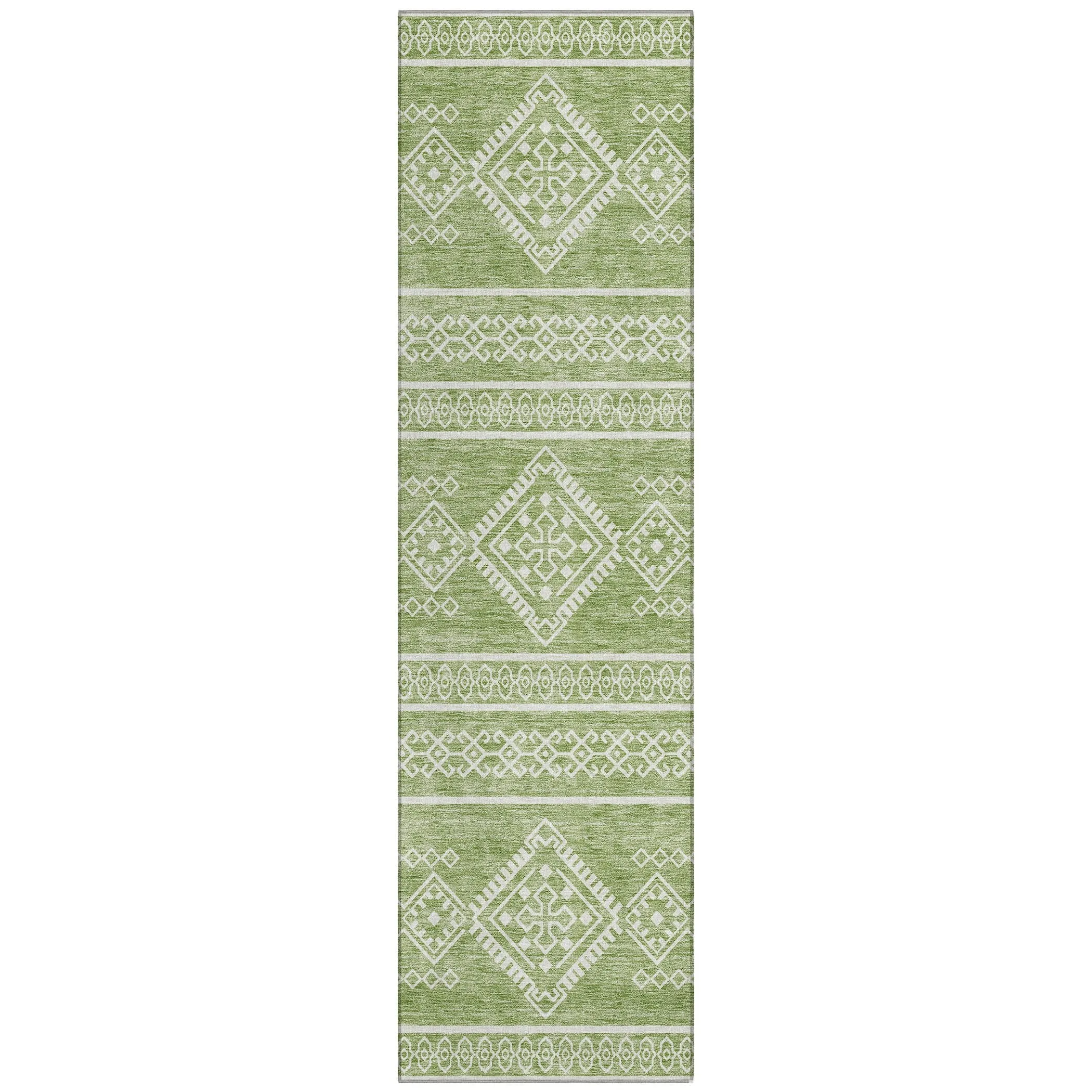Machine Washable Indoor/ Outdoor Chantille Moroccan Boho Rug