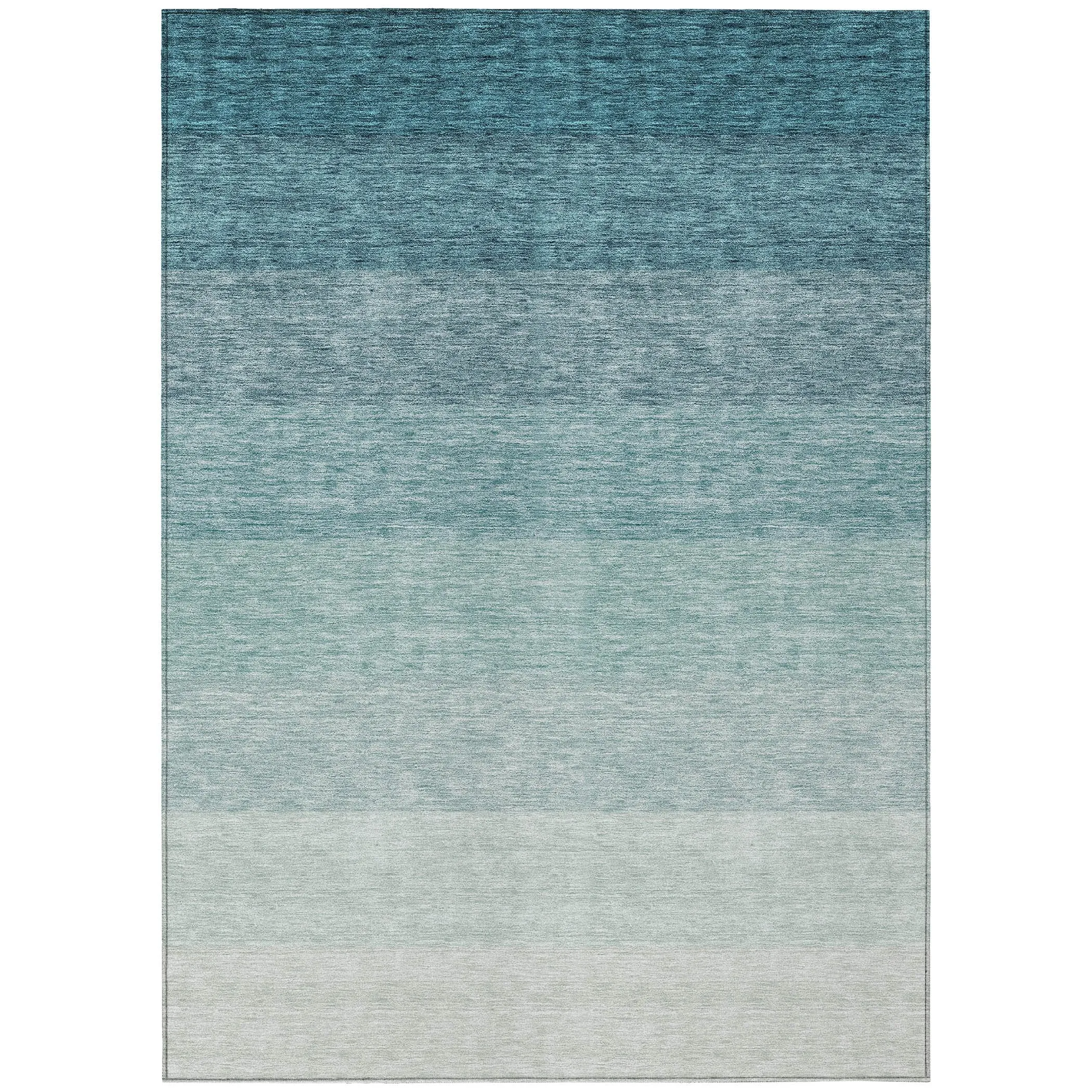 Machine Washable Indoor/ Outdoor Chantille Ombre Solid Rug