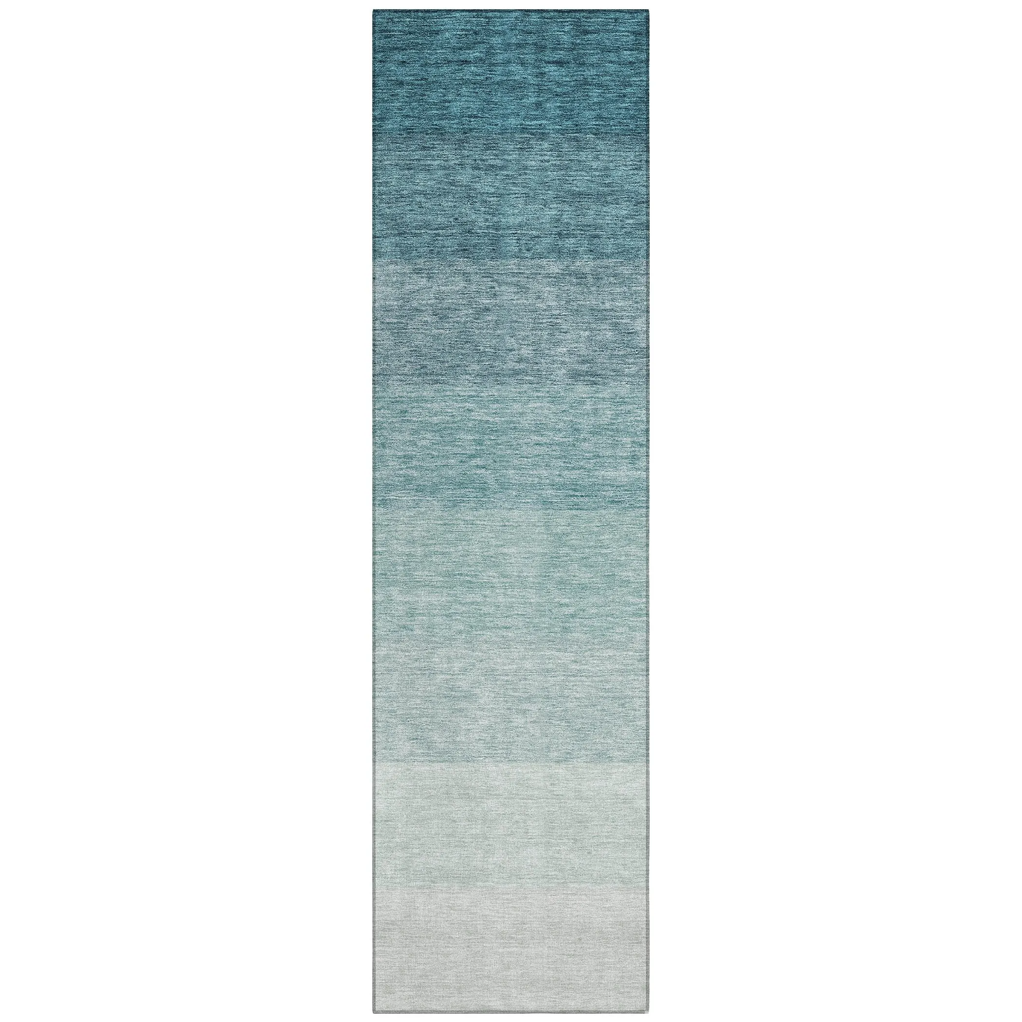 Machine Washable Indoor/ Outdoor Chantille Ombre Solid Rug