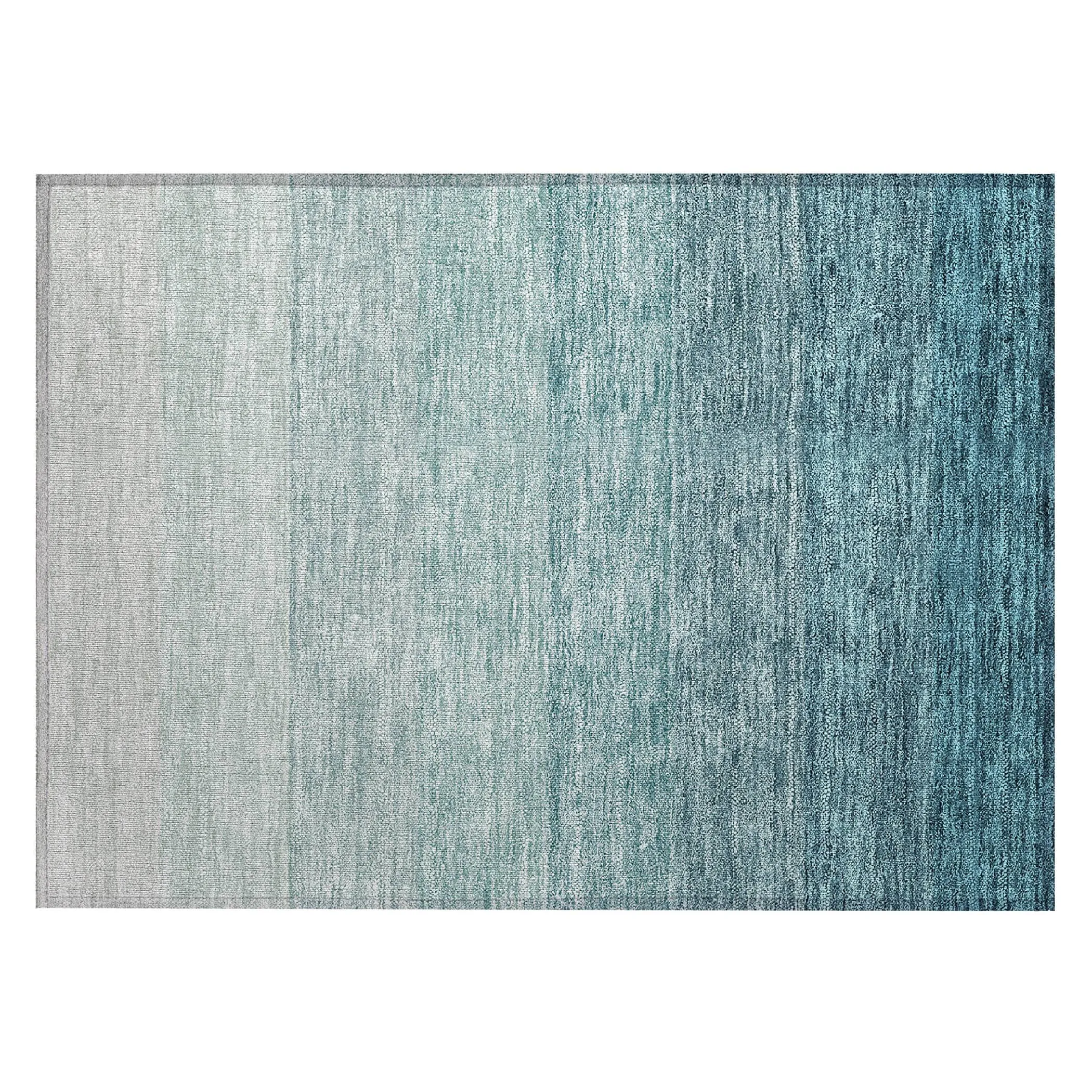 Machine Washable Indoor/ Outdoor Chantille Ombre Solid Rug