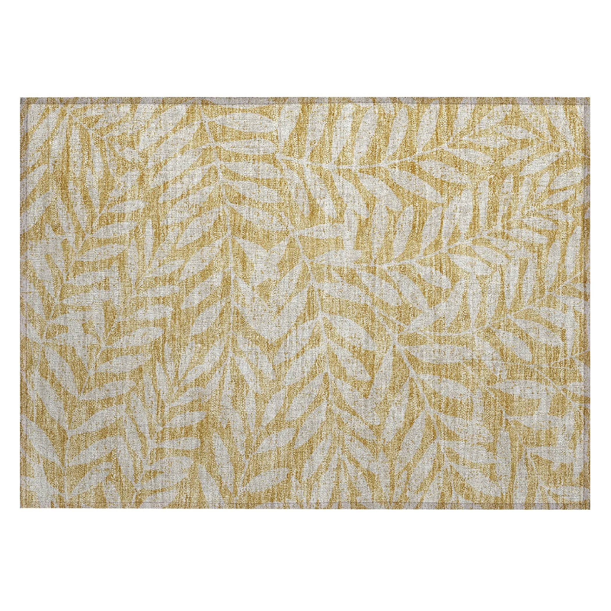 Machine Washable Indoor/ Outdoor Chantille Palm Rug