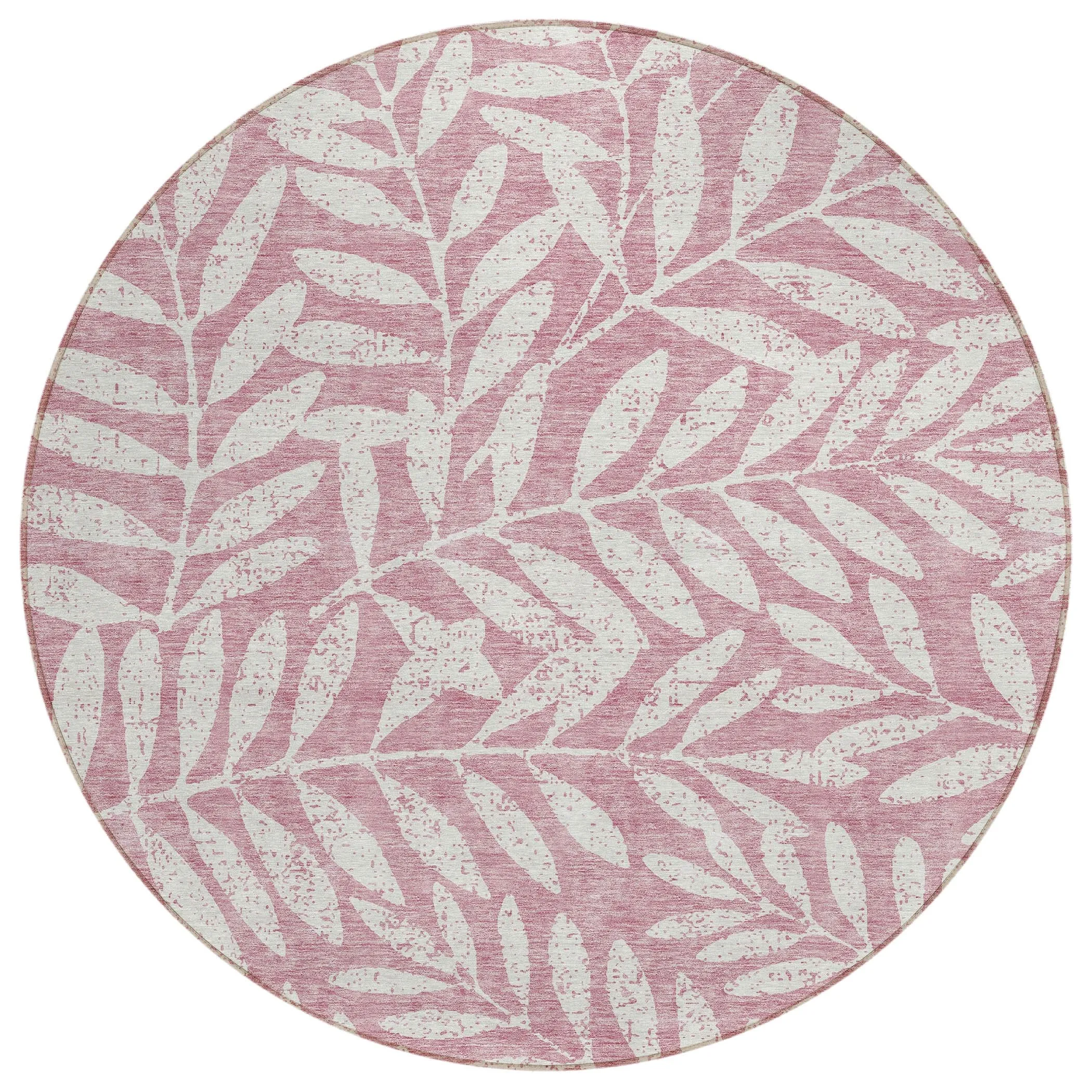 Machine Washable Indoor/ Outdoor Chantille Palm Rug
