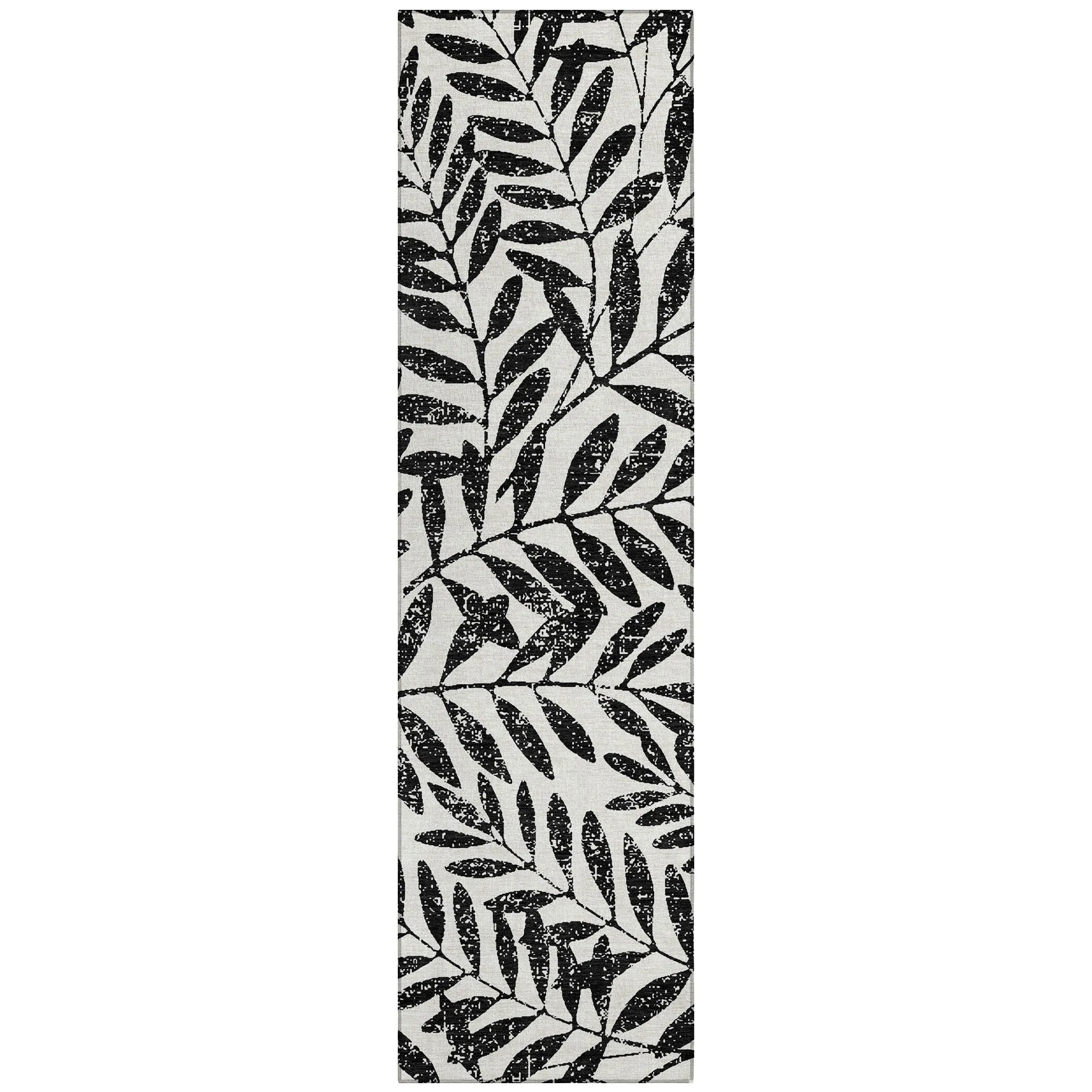 Machine Washable Indoor/ Outdoor Chantille Palm Rug
