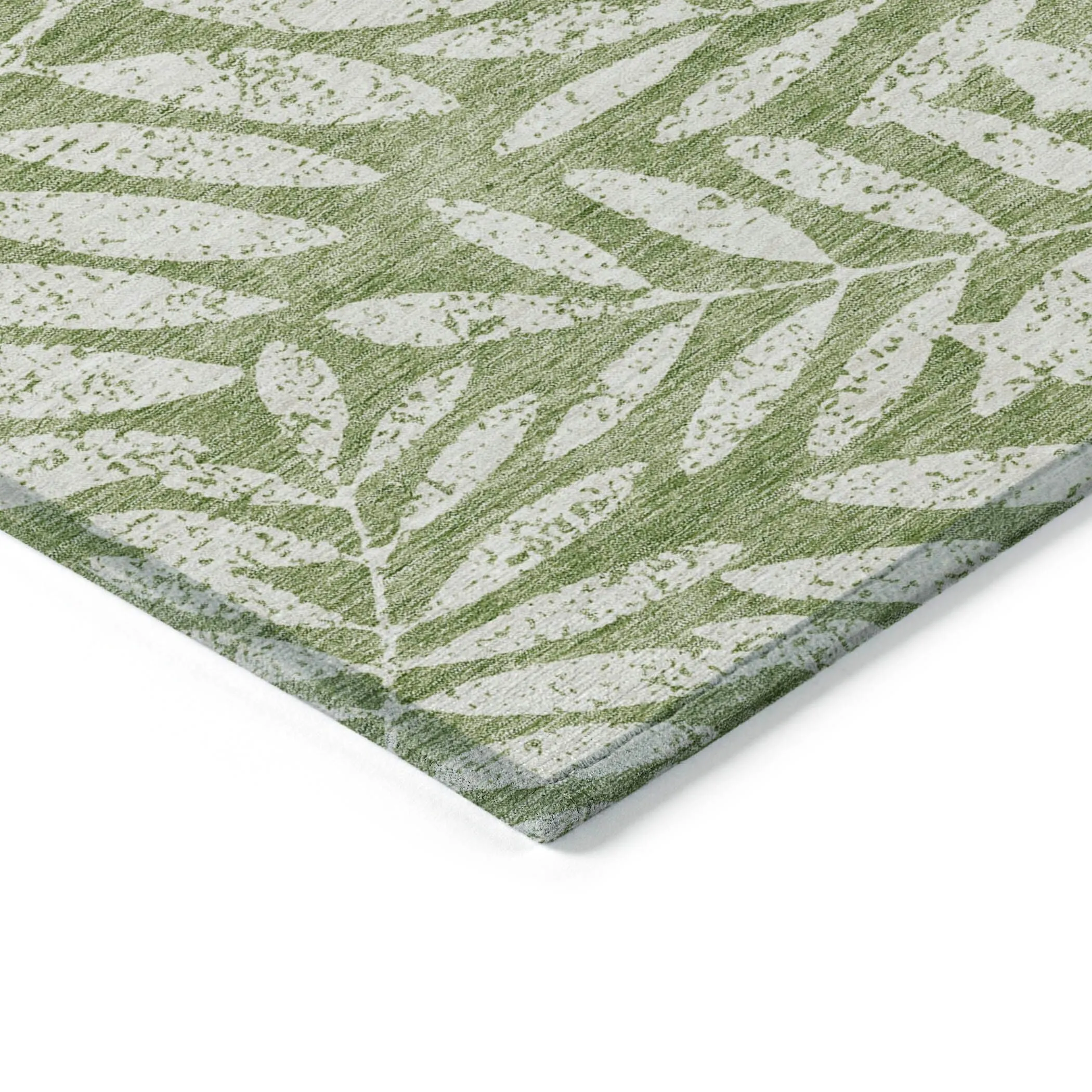 Machine Washable Indoor/ Outdoor Chantille Palm Rug