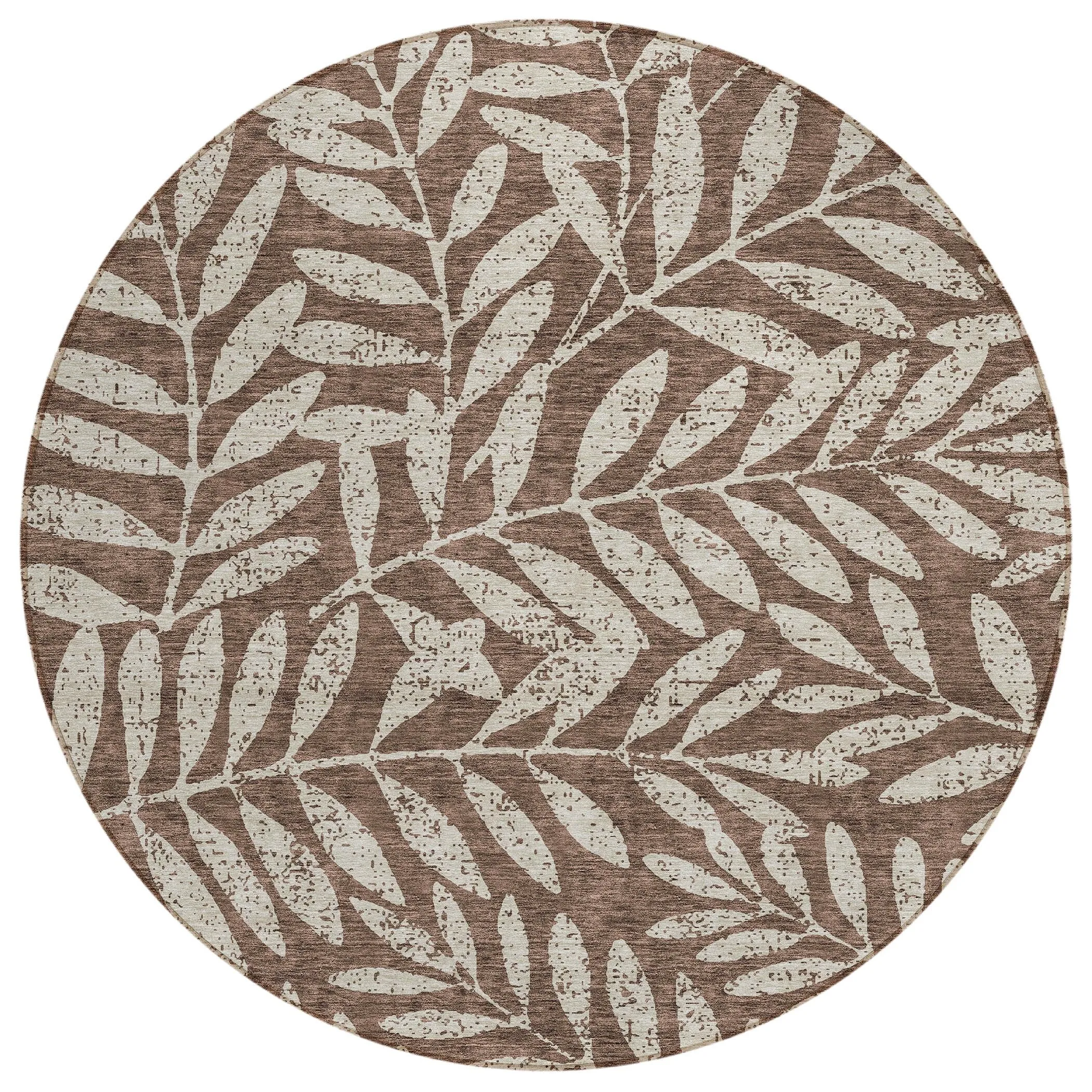 Machine Washable Indoor/ Outdoor Chantille Palm Rug