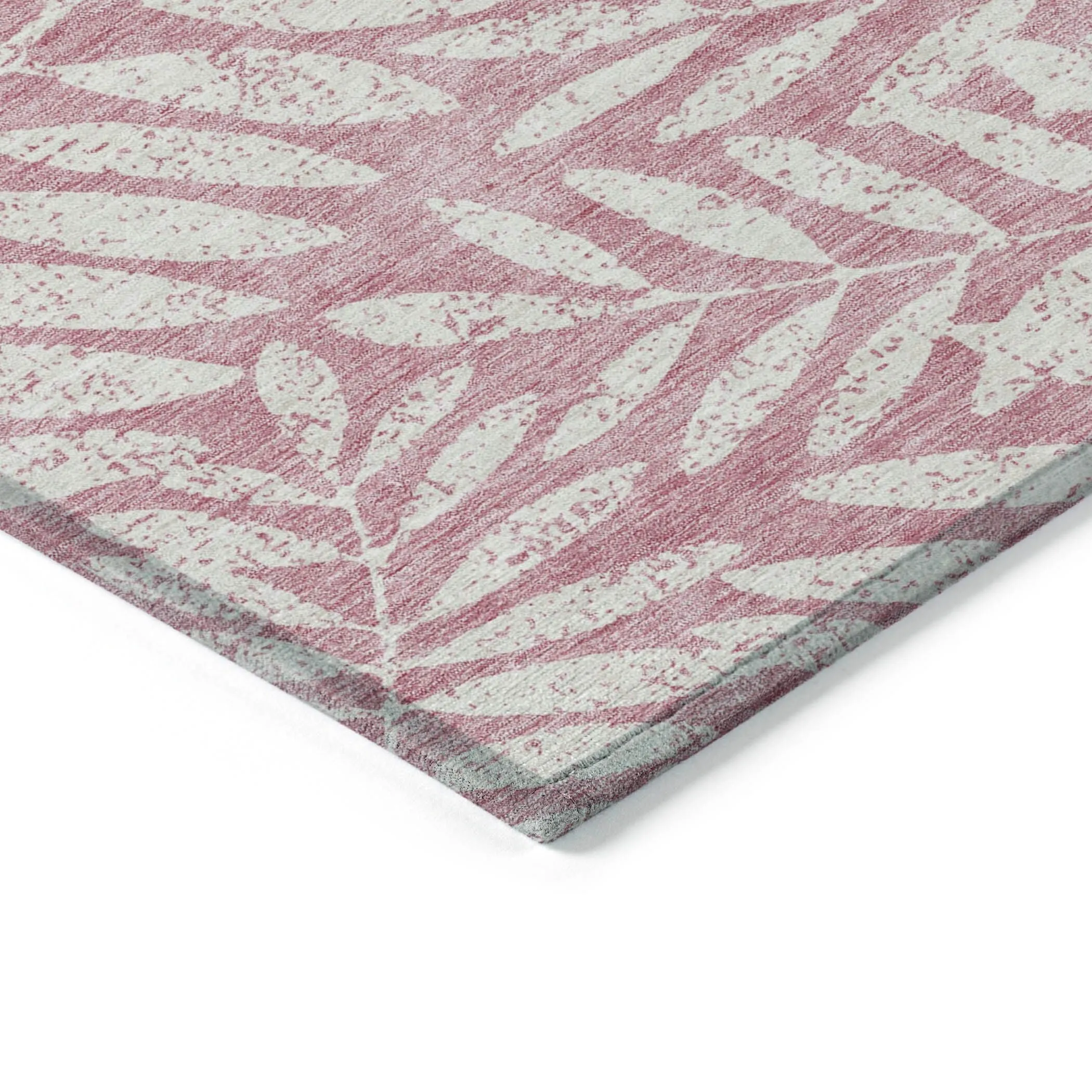 Machine Washable Indoor/ Outdoor Chantille Palm Rug