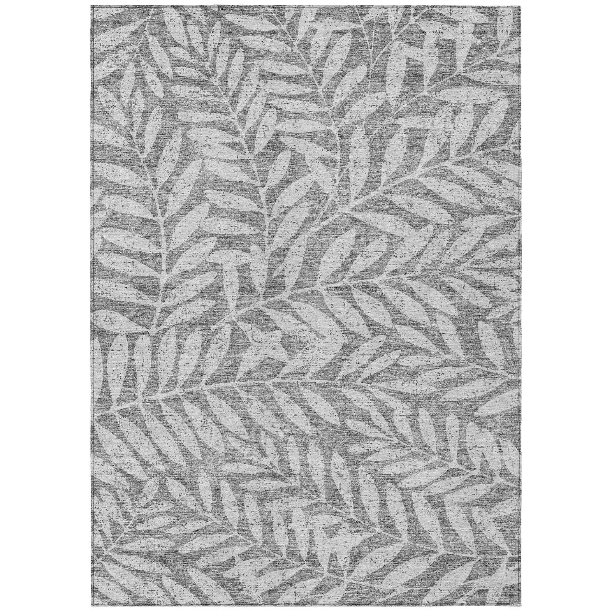 Machine Washable Indoor/ Outdoor Chantille Palm Rug
