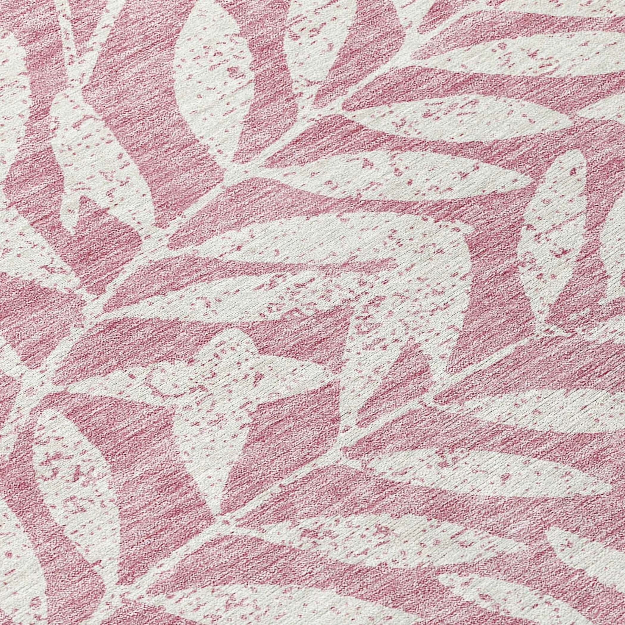 Machine Washable Indoor/ Outdoor Chantille Palm Rug