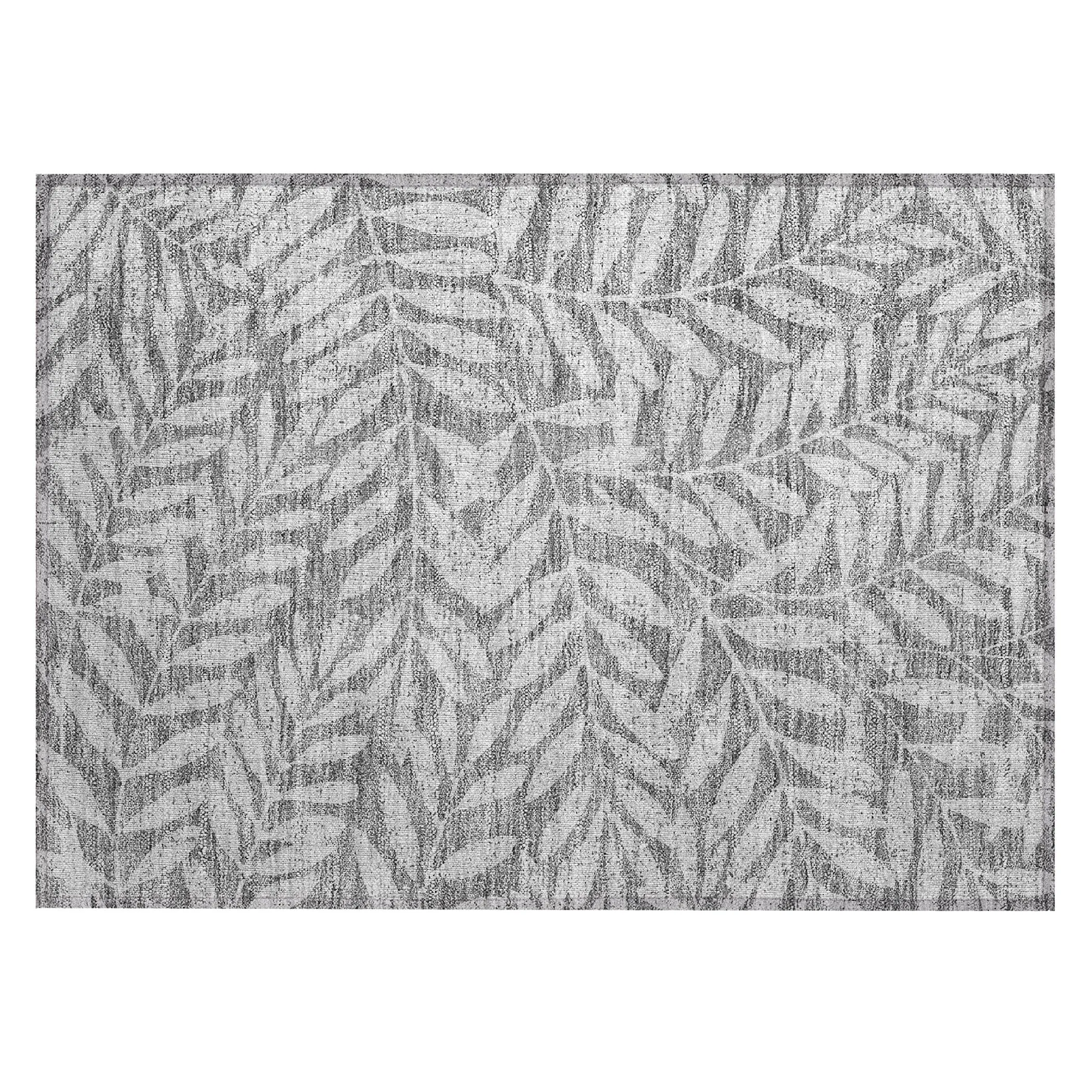 Machine Washable Indoor/ Outdoor Chantille Palm Rug