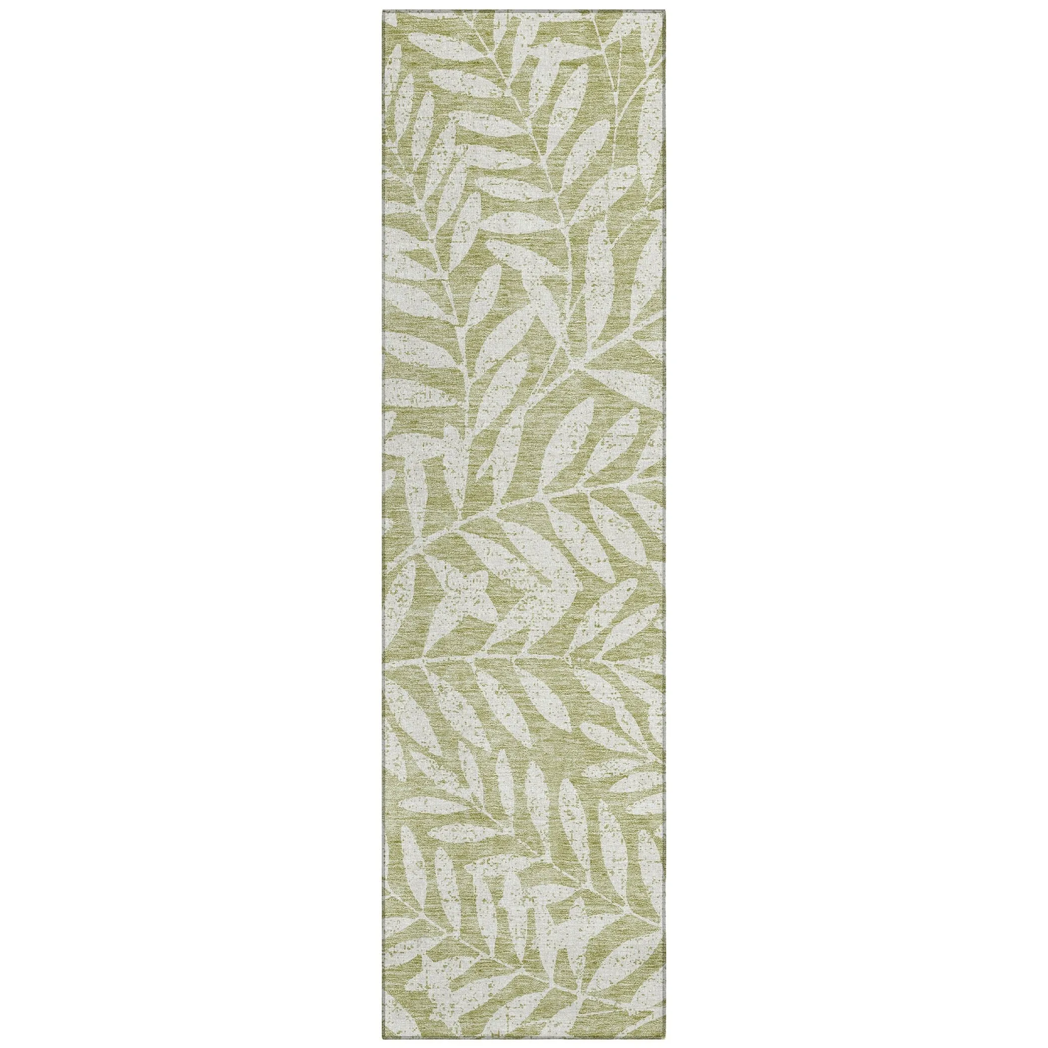 Machine Washable Indoor/ Outdoor Chantille Palm Rug