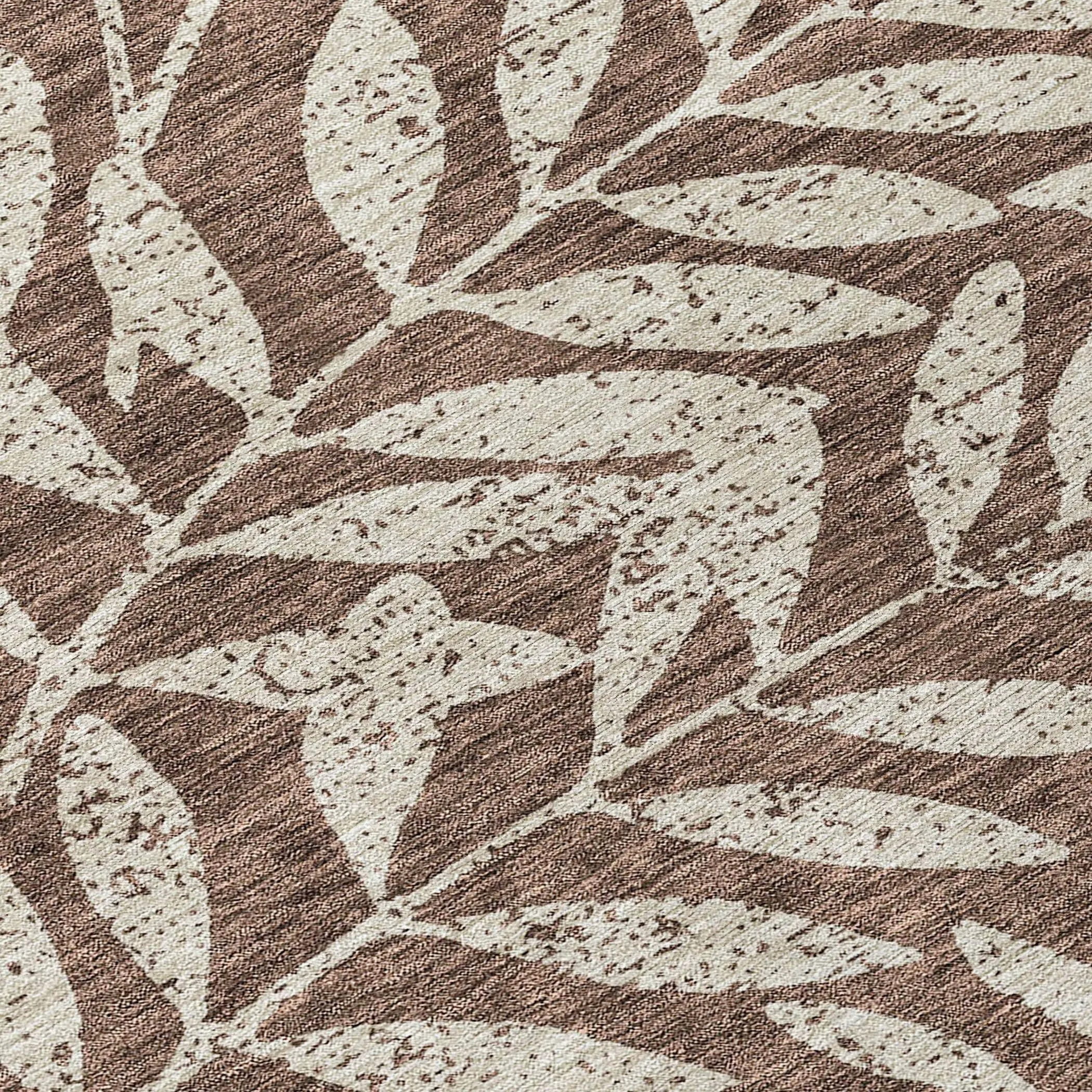 Machine Washable Indoor/ Outdoor Chantille Palm Rug