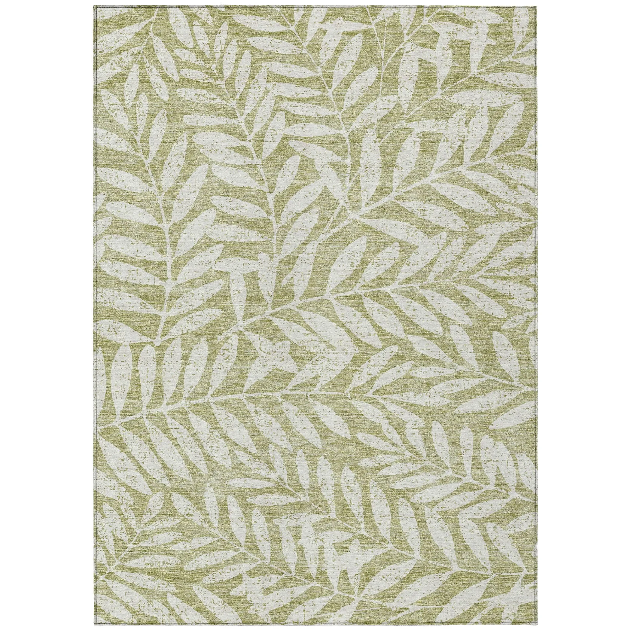 Machine Washable Indoor/ Outdoor Chantille Palm Rug