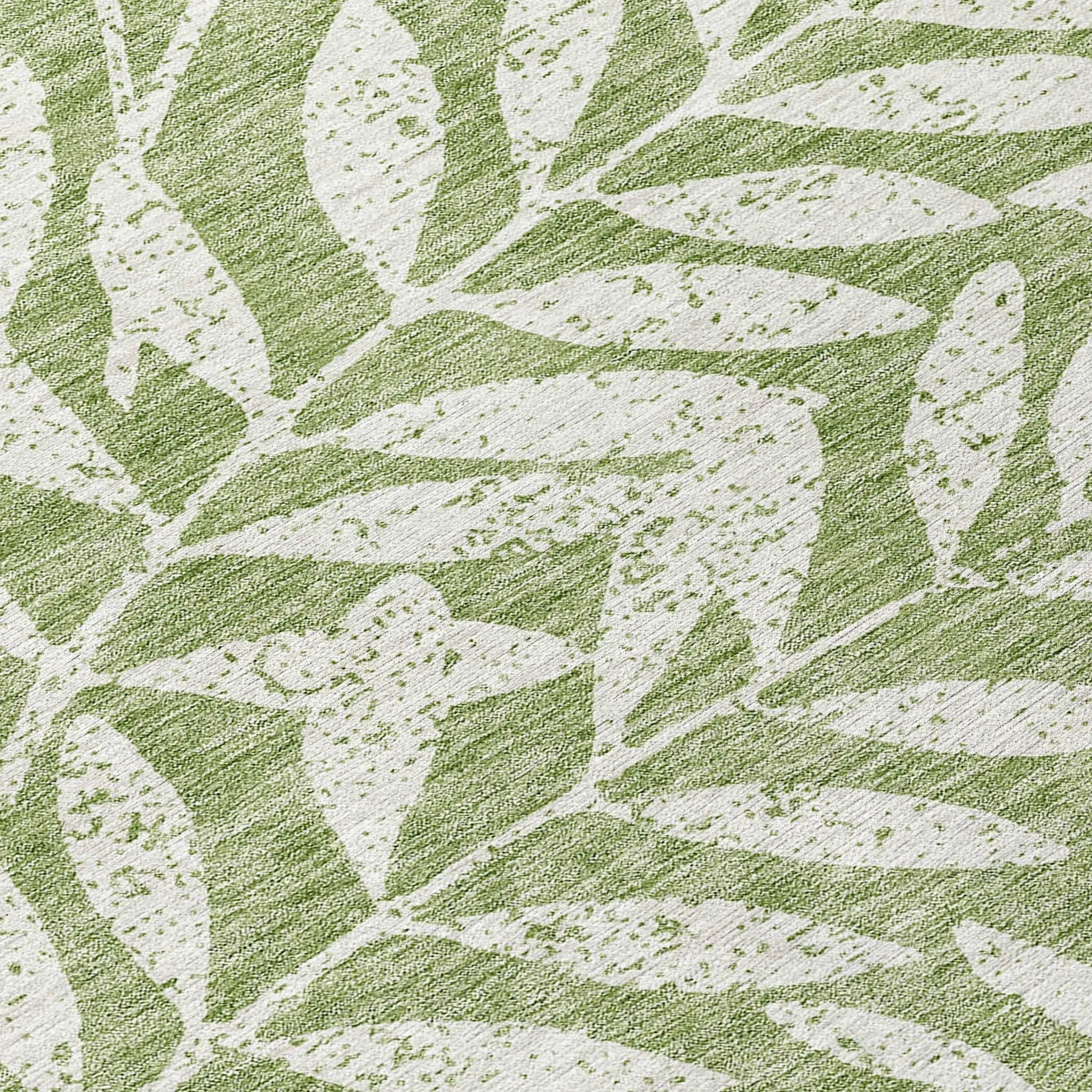 Machine Washable Indoor/ Outdoor Chantille Palm Rug