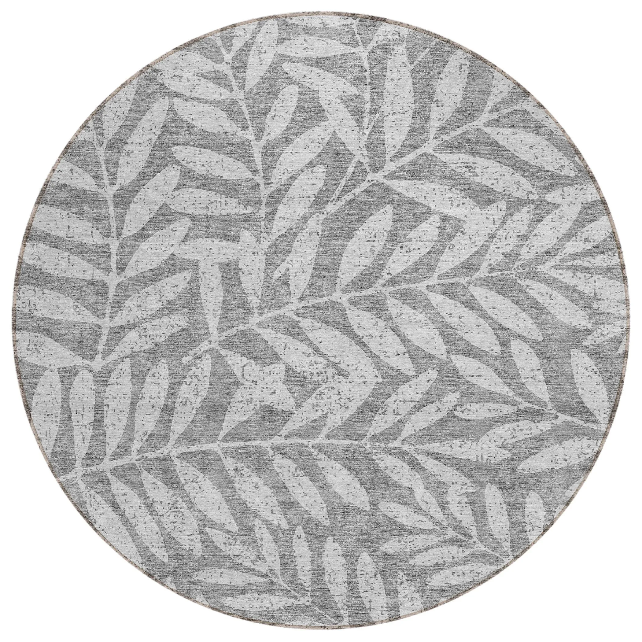 Machine Washable Indoor/ Outdoor Chantille Palm Rug
